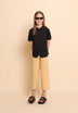 BLUSA DENIM MANGA CORTA