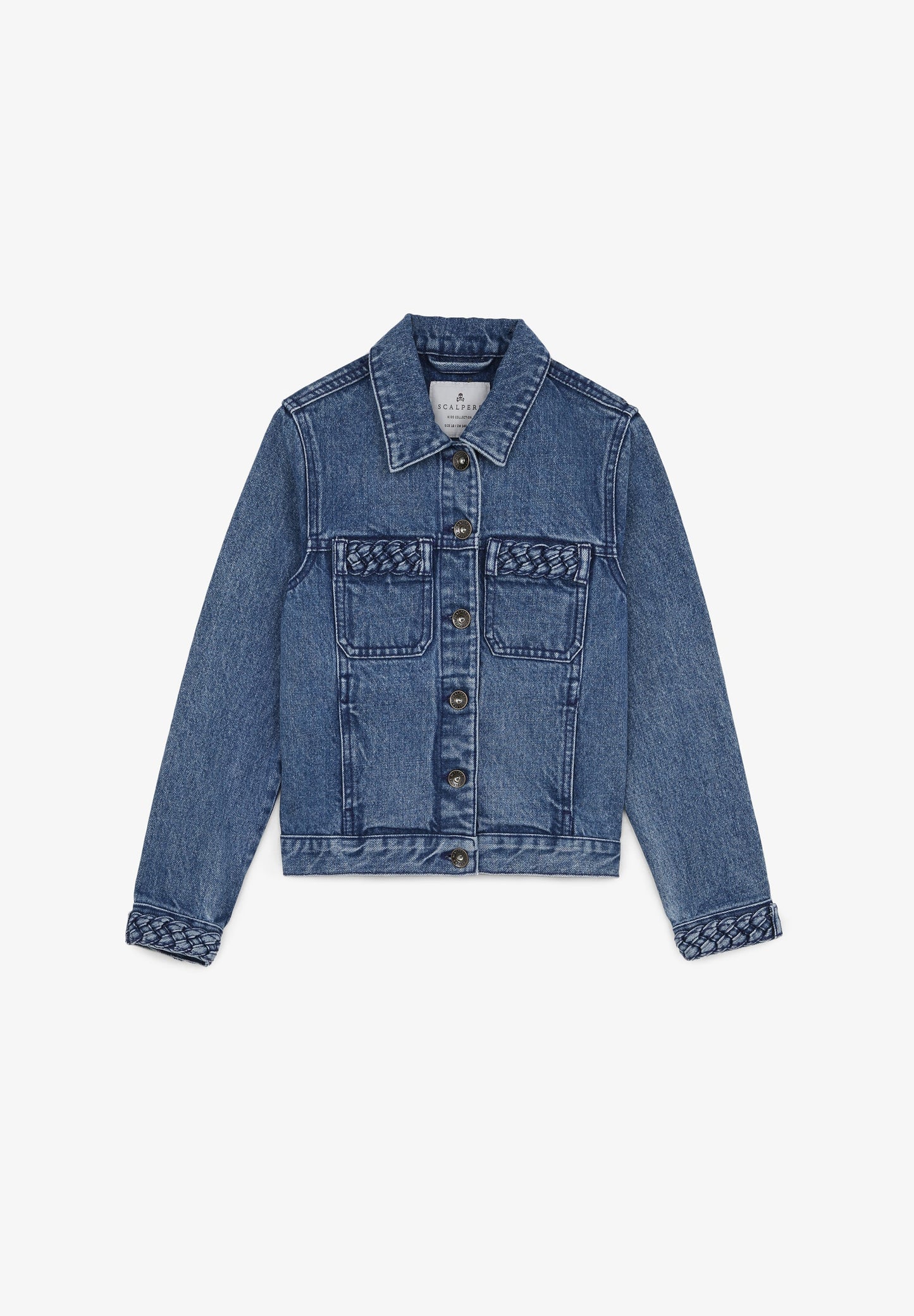 CHAQUETA DENIM DETALLES TRENZADOS