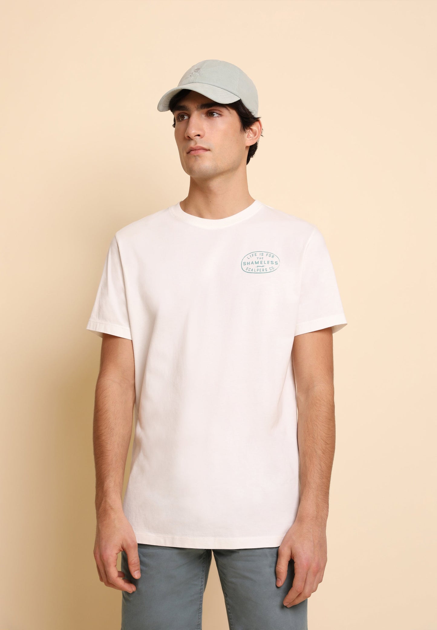 CAMISETA LAVADA PRINT CONTRASTE