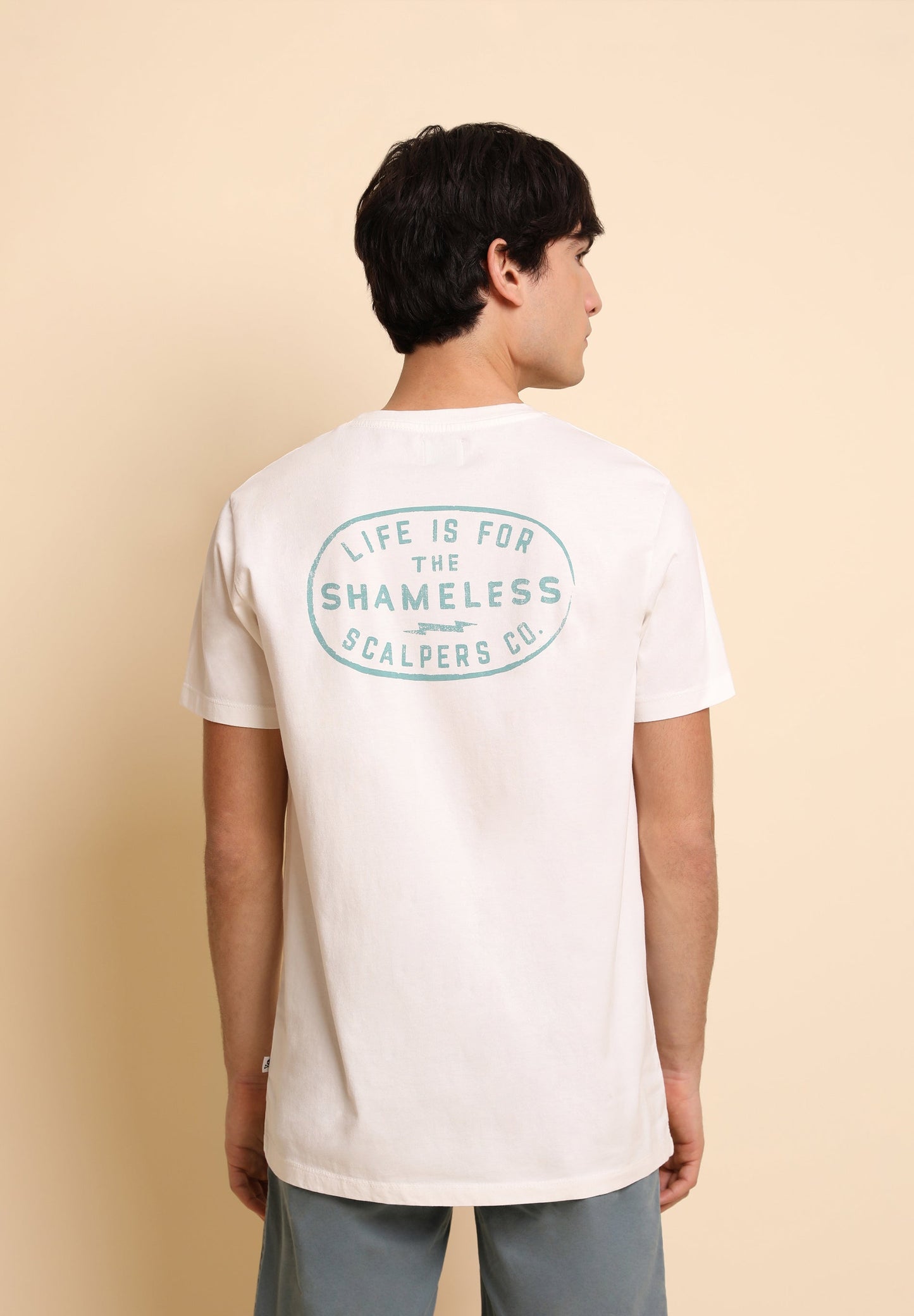 CAMISETA LAVADA PRINT CONTRASTE