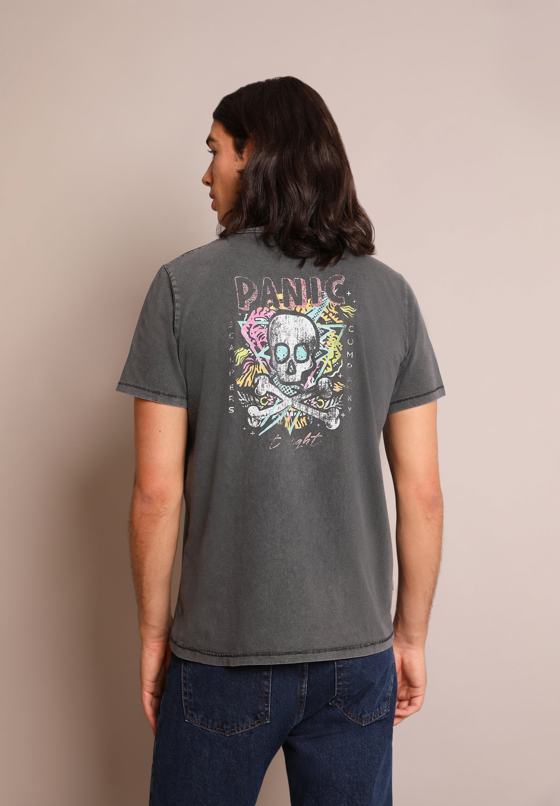 CAMISETA LAVADA PRINT TRASERO