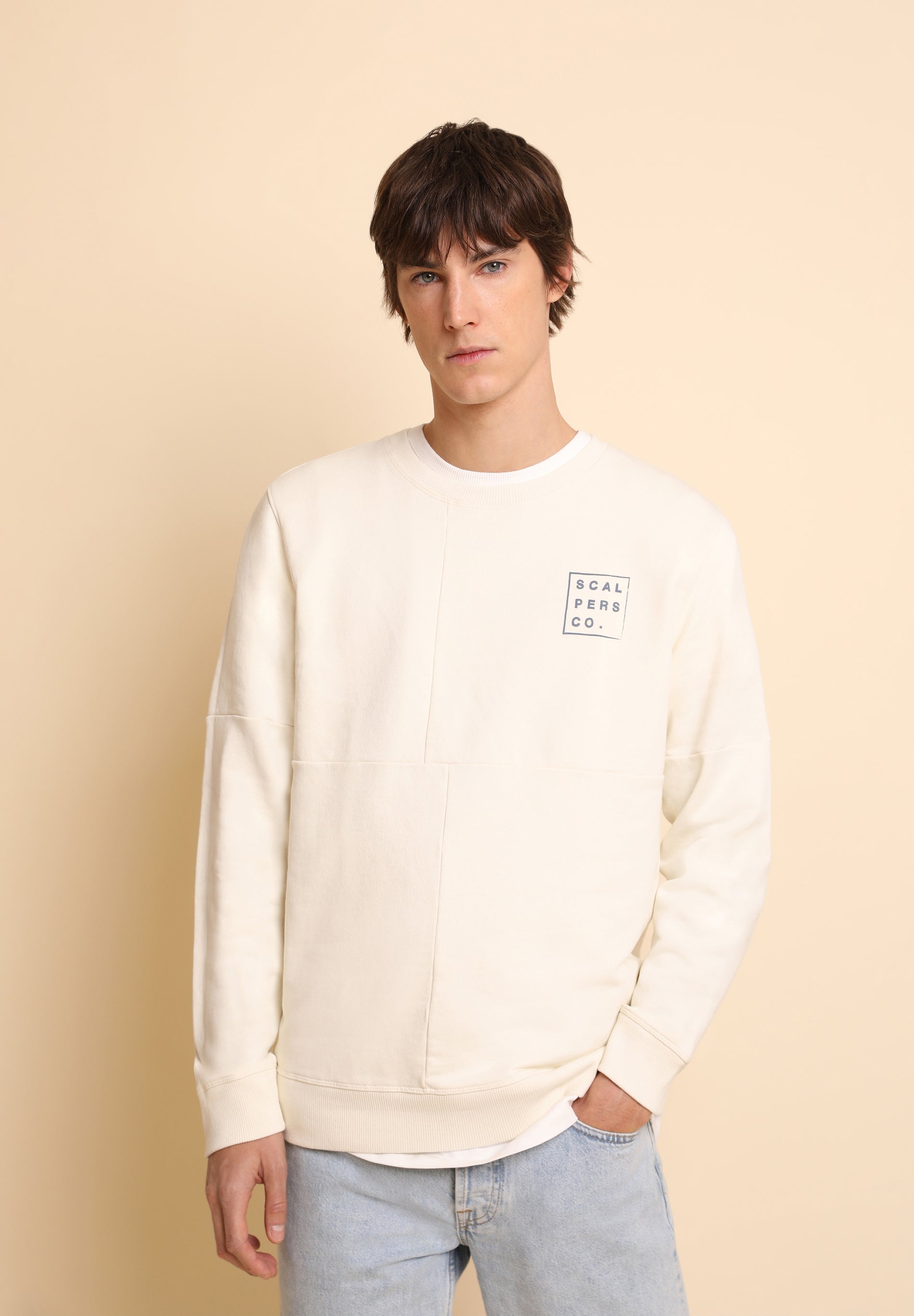 SUDADERA COSTURAS PATCHWORK
