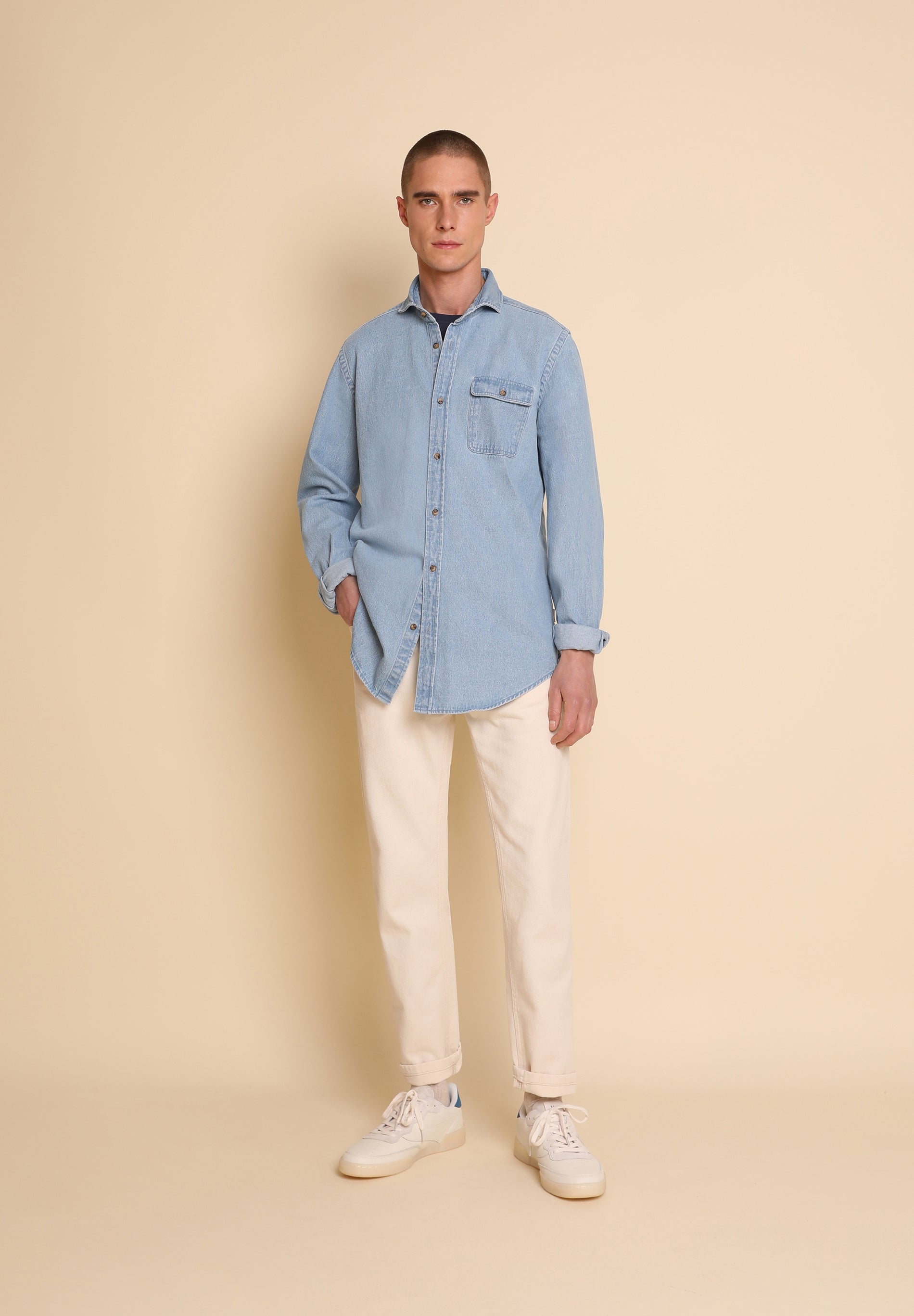 CAMISA DENIM BOLSILLO