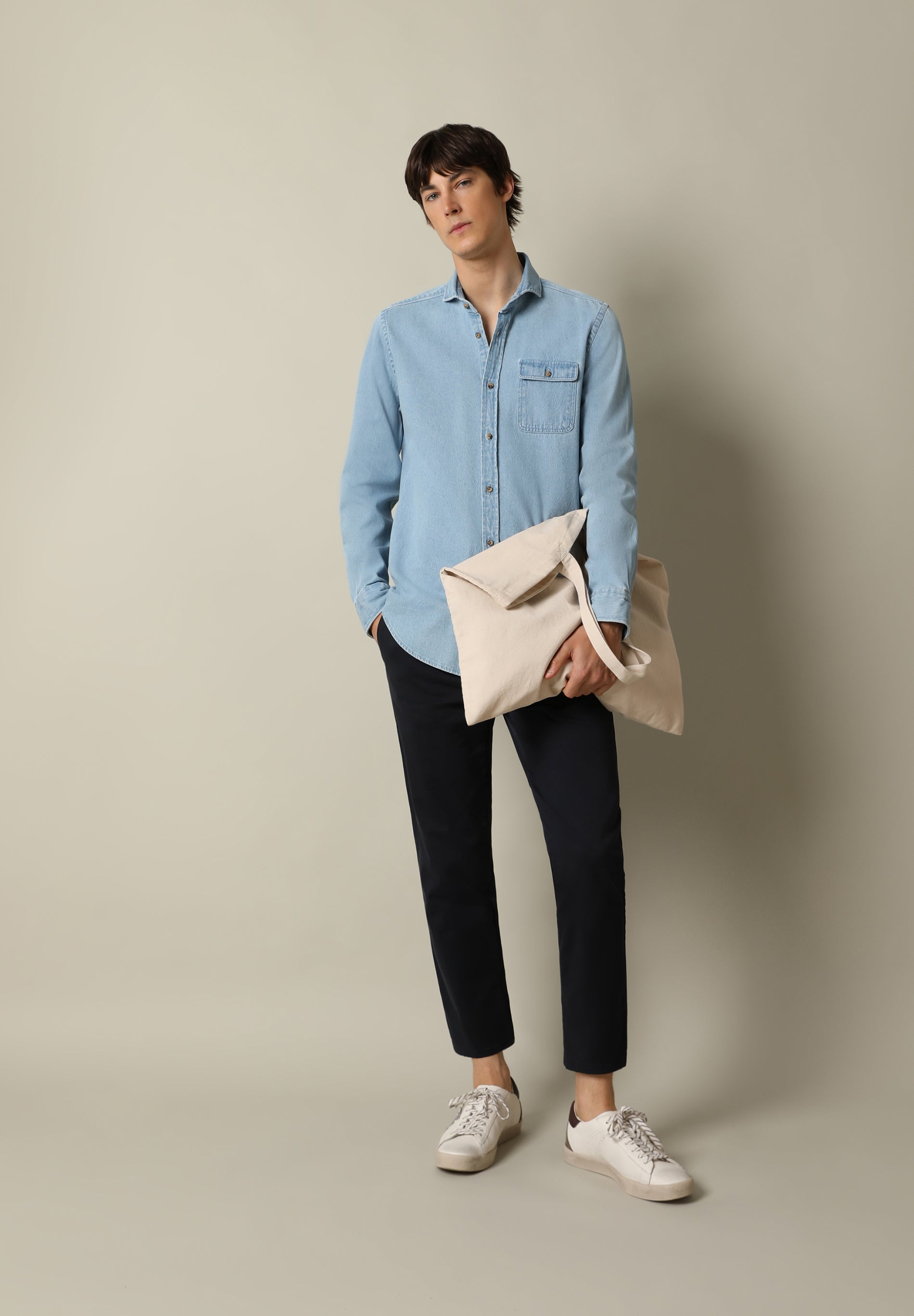 CAMISA DENIM BOLSILLO