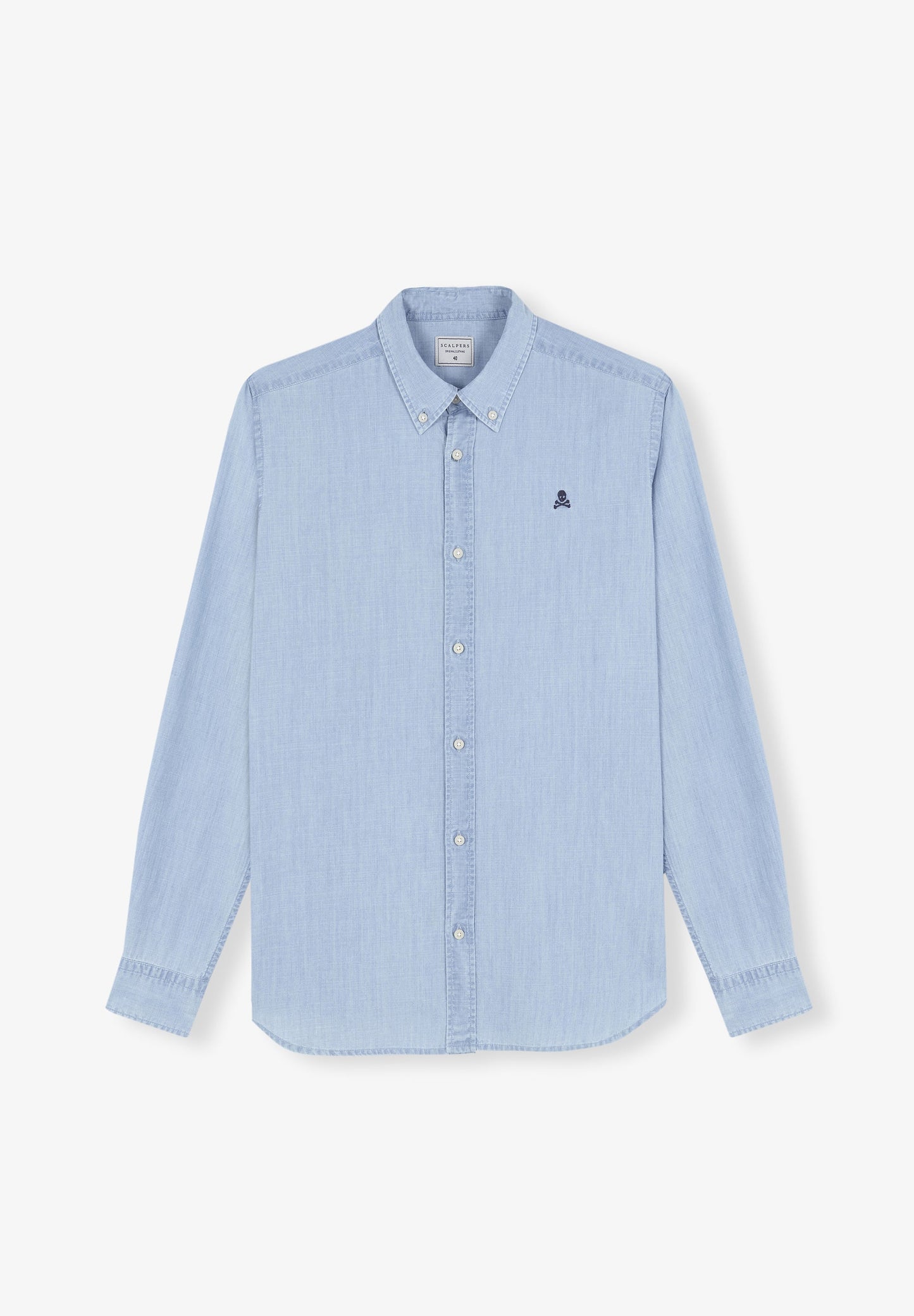 CAMISA DENIM CUELLO BOTONES