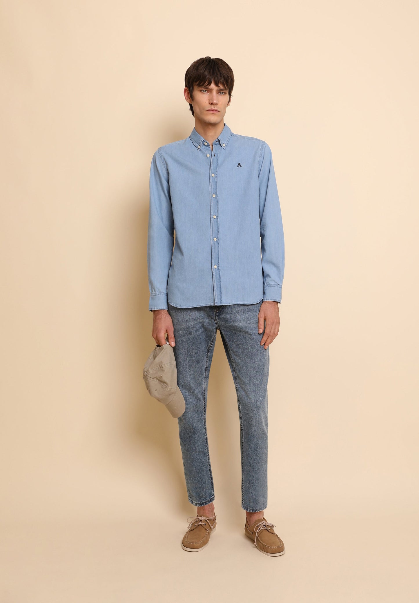 CAMISA DENIM CUELLO BOTONES