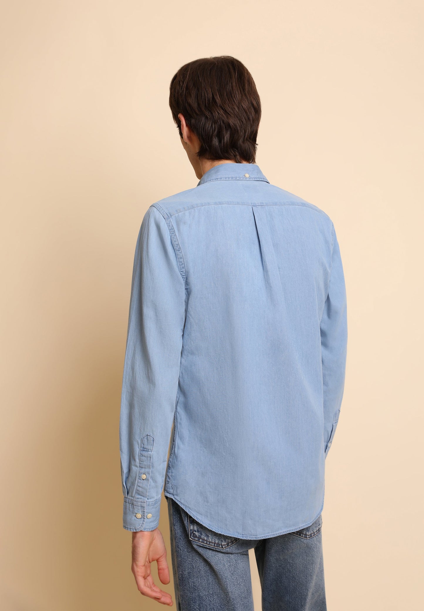 CAMISA DENIM CUELLO BOTONES
