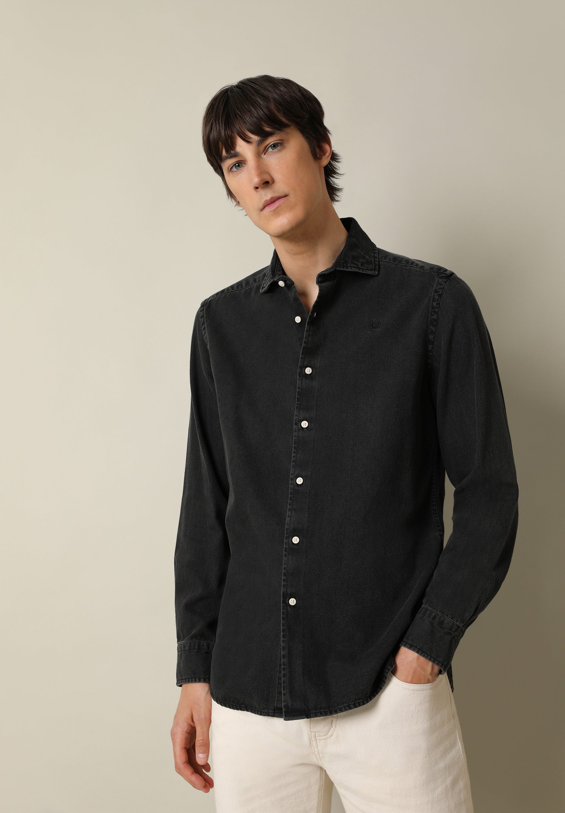 CAMISA DENIM OSCURA