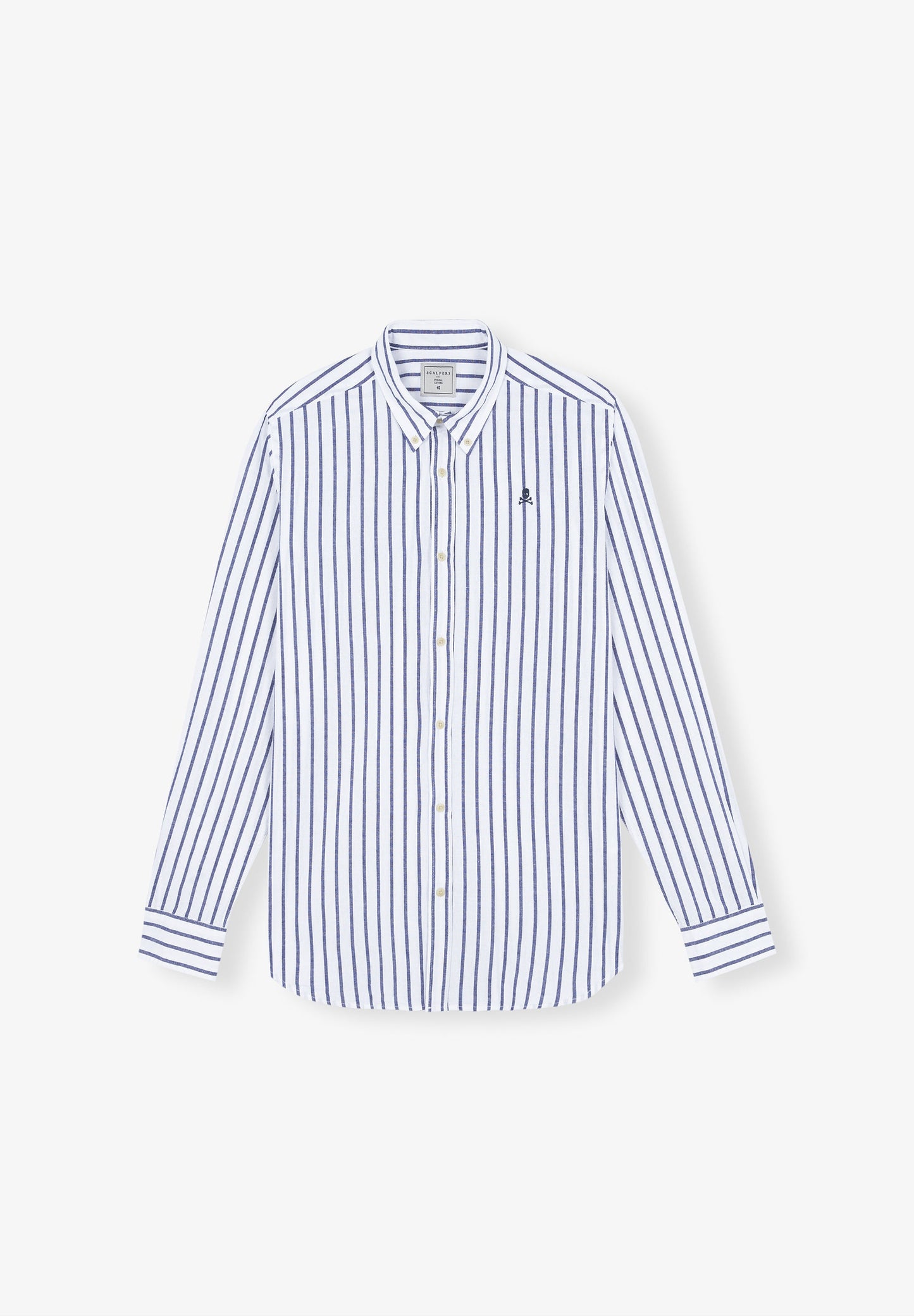 CAMISA RAYAS CUELLO BOTONES