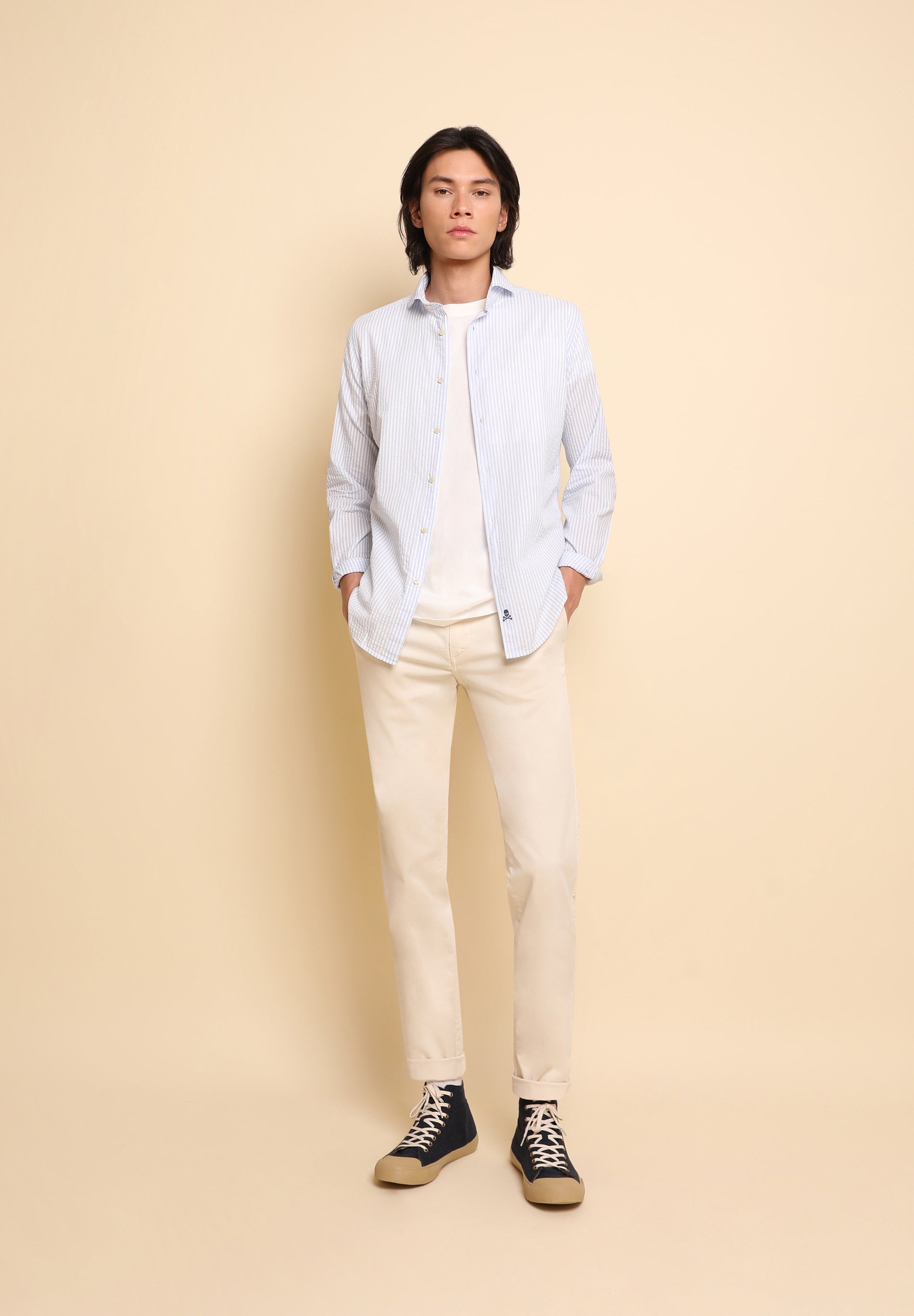 CAMISA RAYAS SEERSUCKER