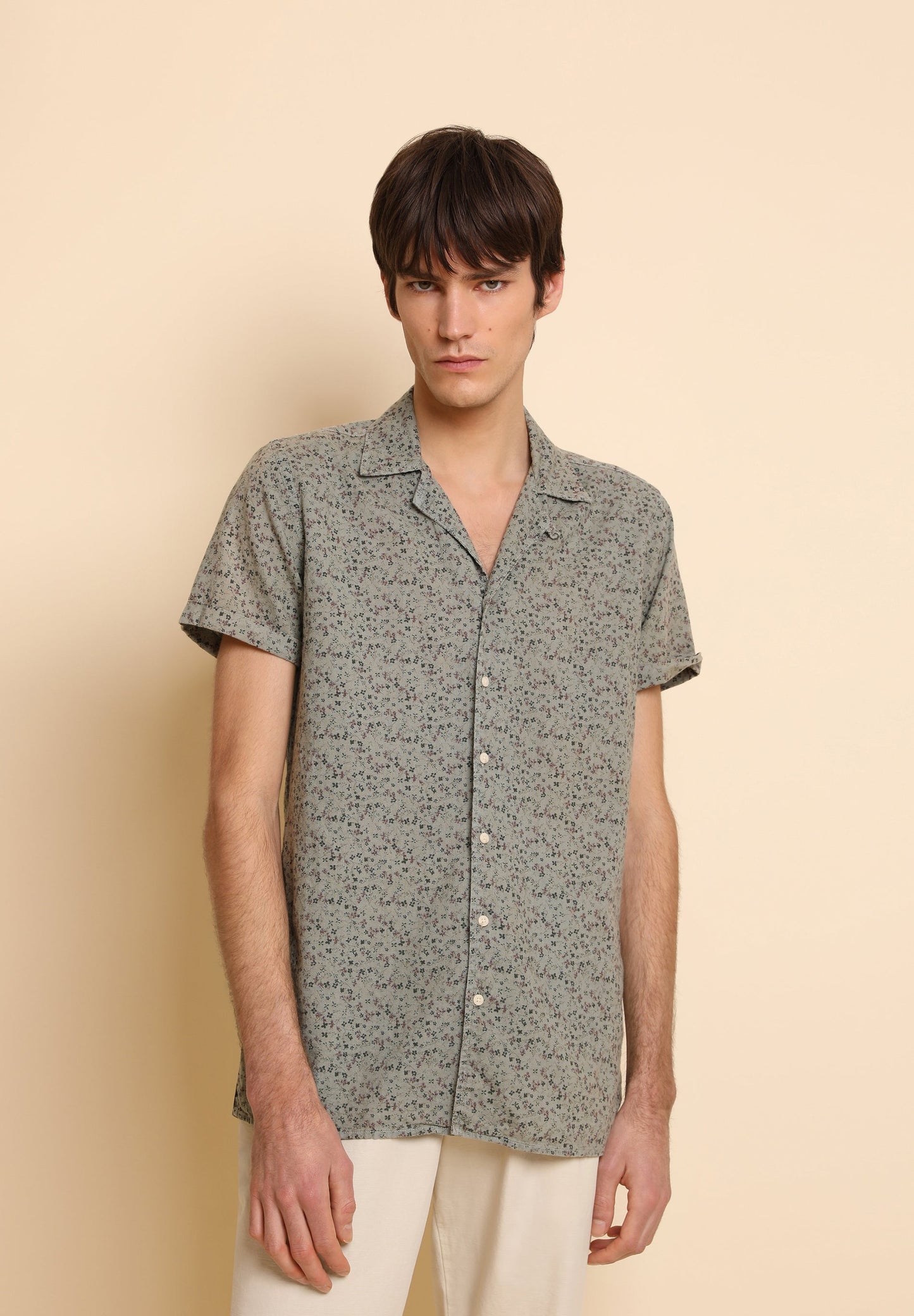 CAMISA MANGA CORTA FLORES