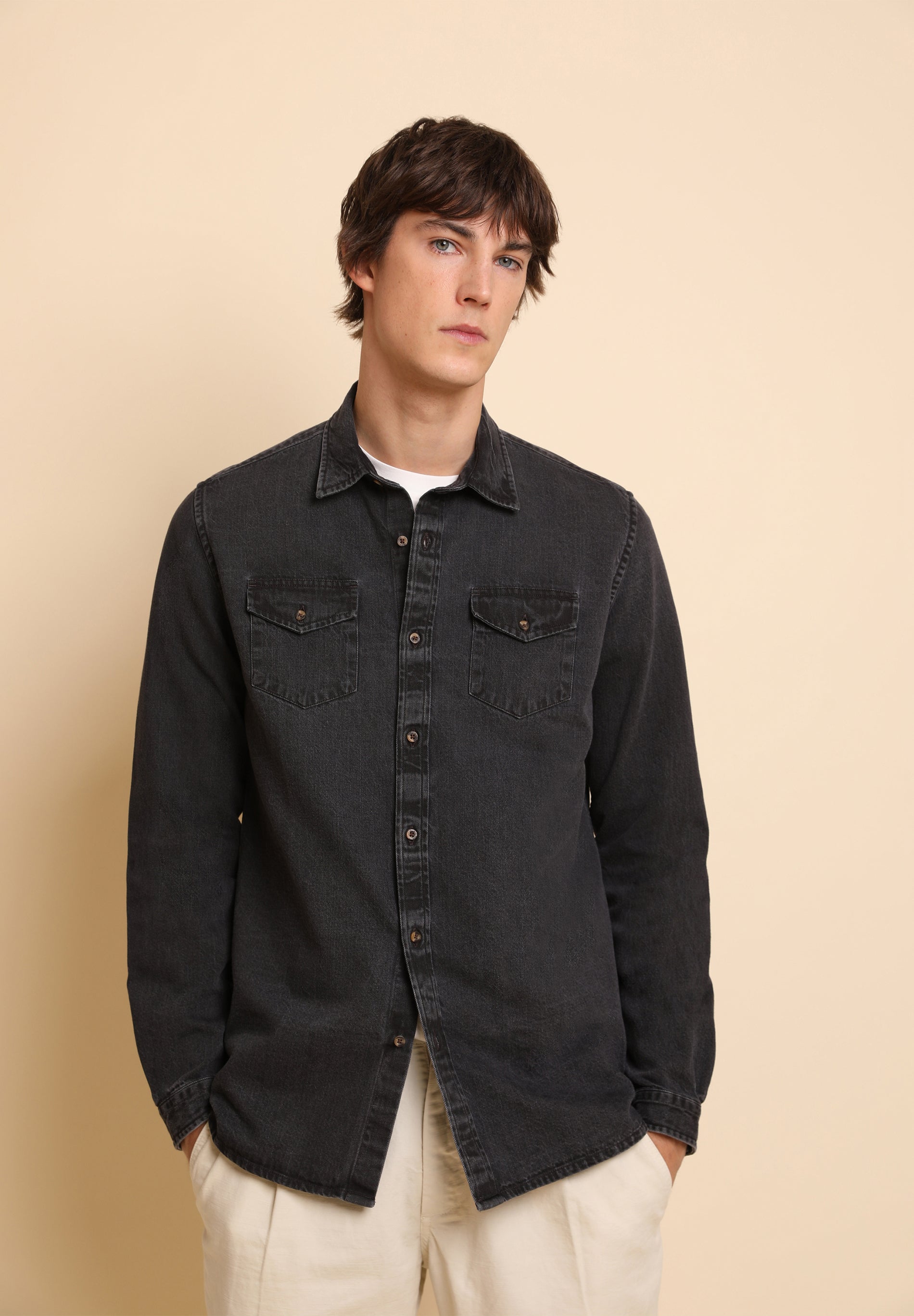 CAMISA DENIM LAVADA