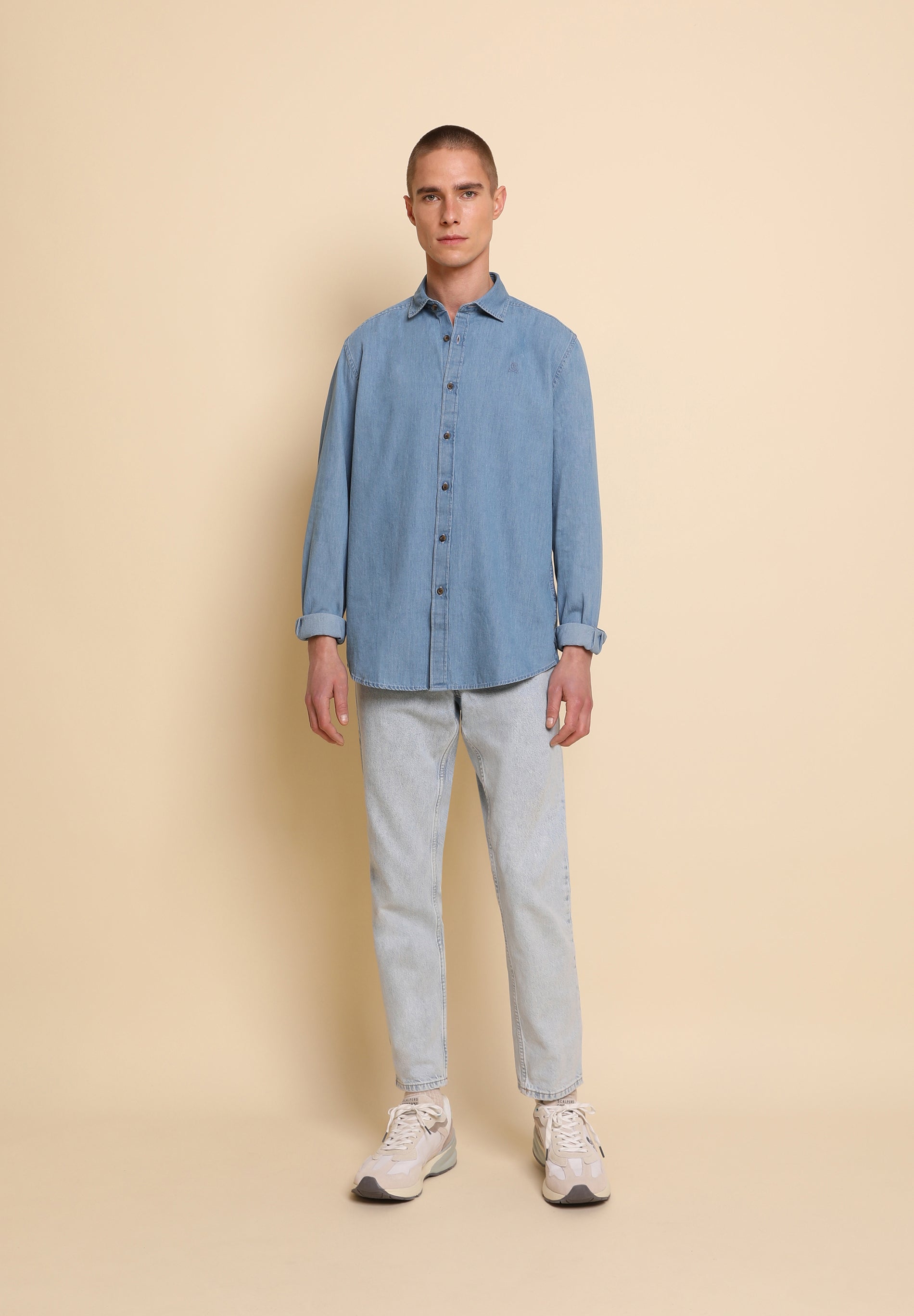 CAMISA DENIM CALAVERA TONO