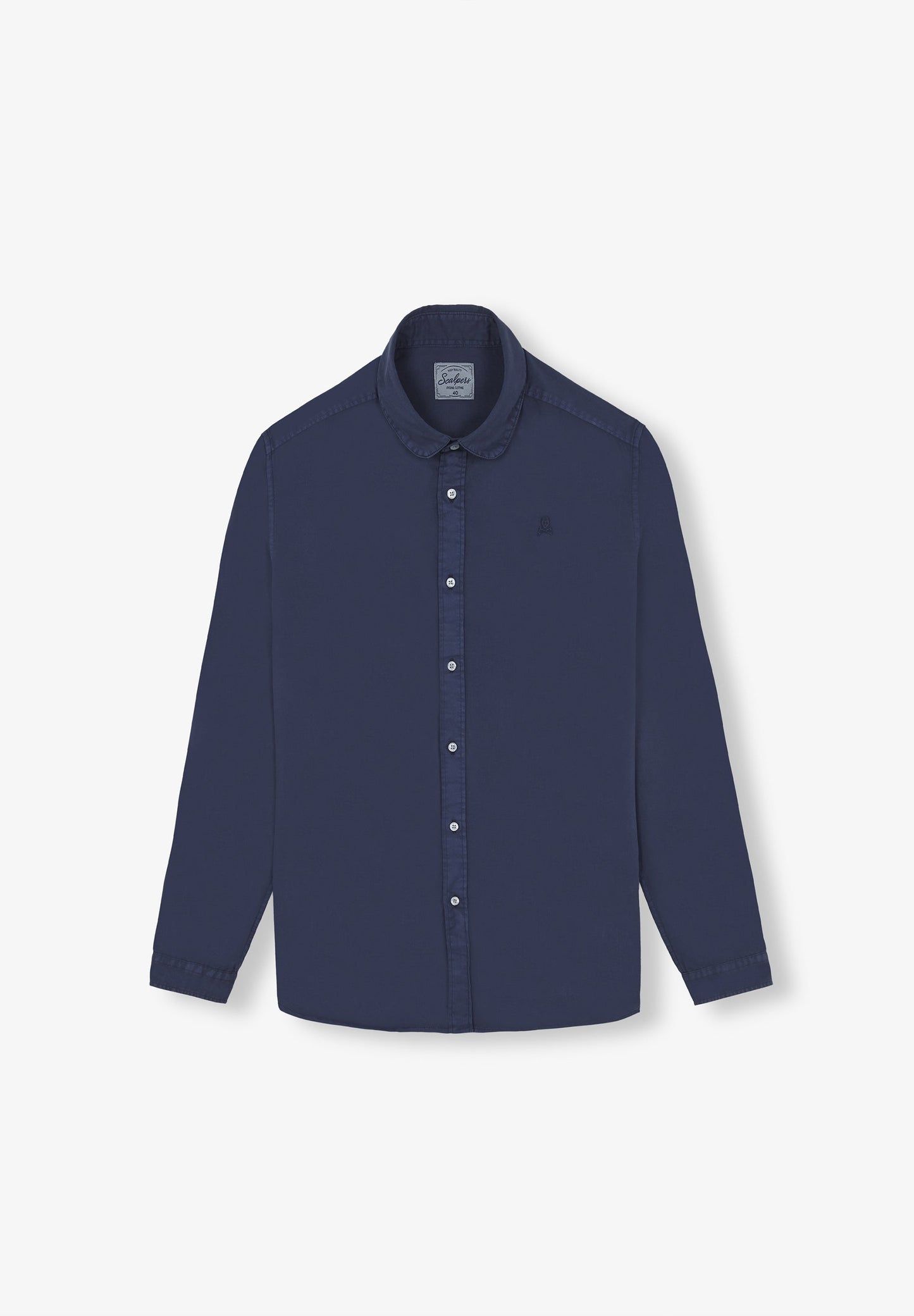 CAMISA CALAVERA CUELLO REDONDEADO
