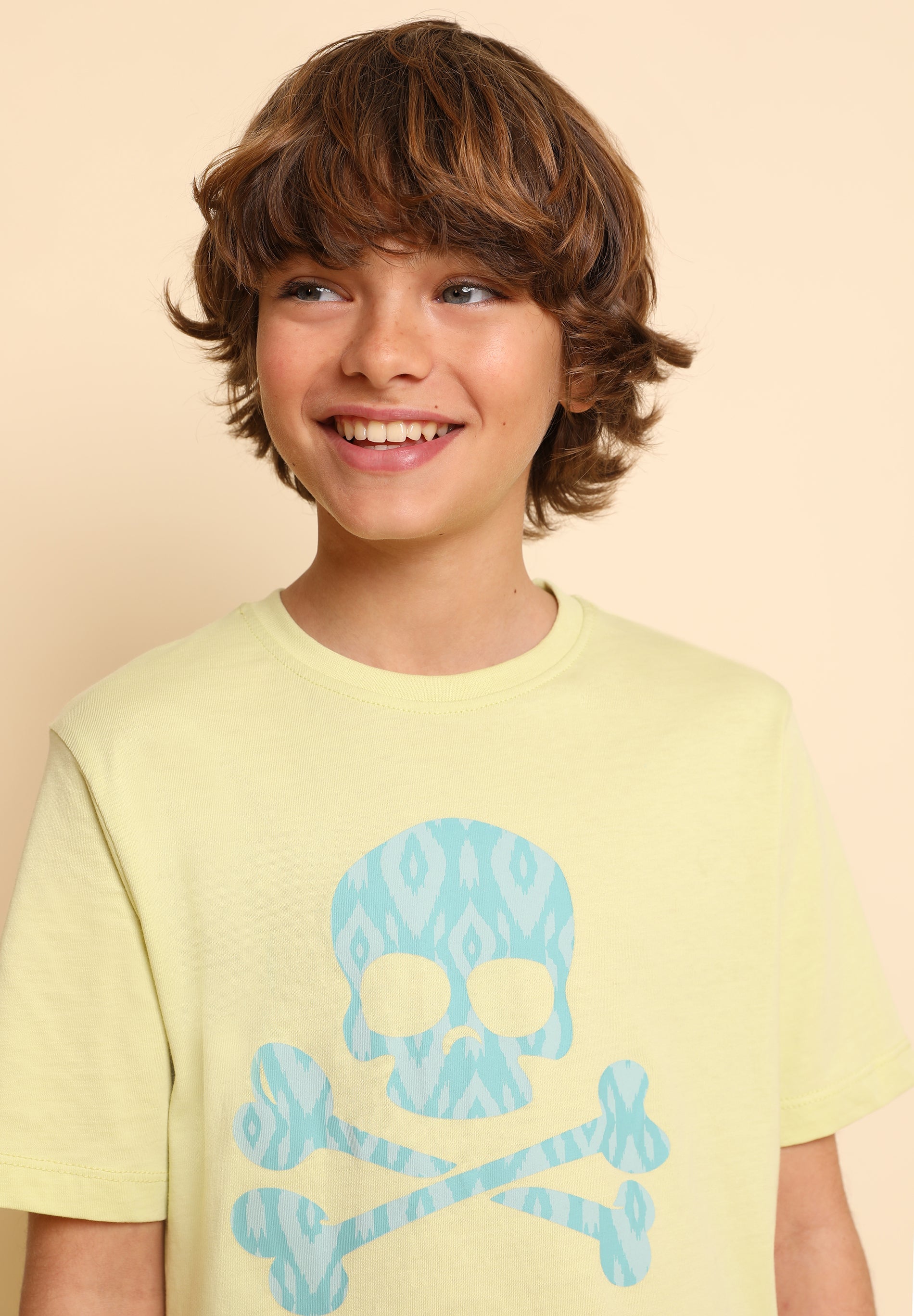 CAMISETA CALAVERA IKAT