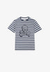 CAMISETA RAYAS CALAVERA FRONTAL