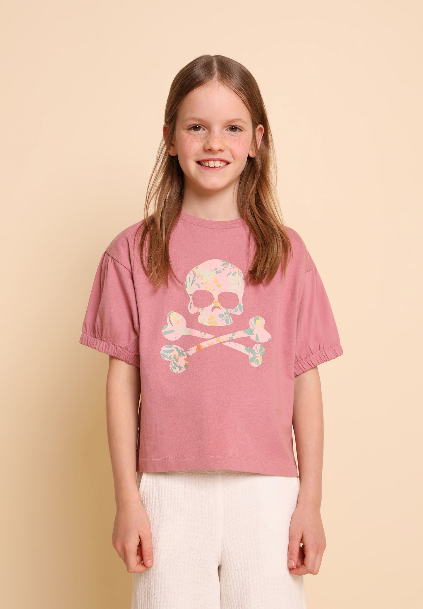 CAMISETA MANGA ABULLONADA