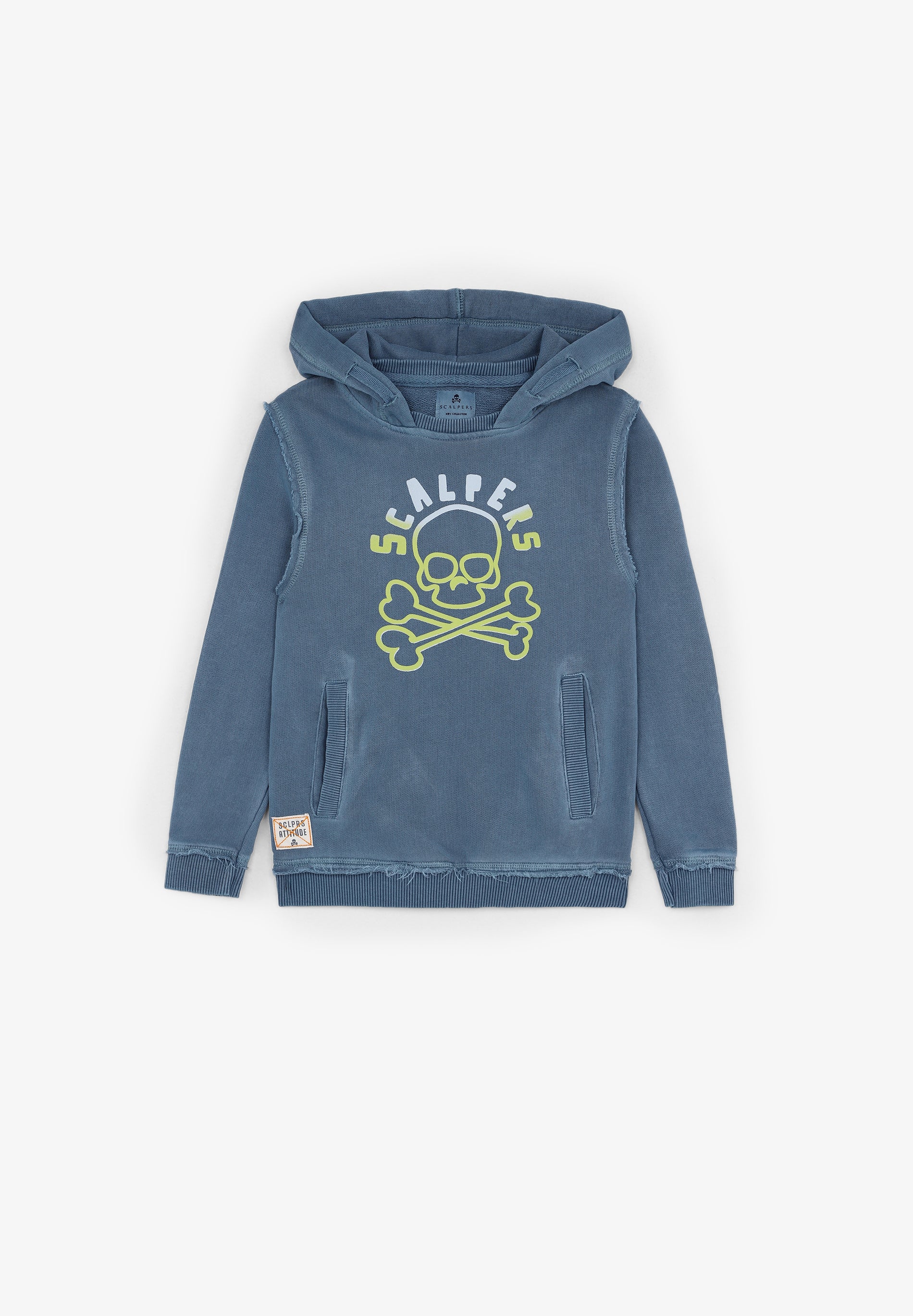 SUDADERA LAVADA PRINT FLÚOR