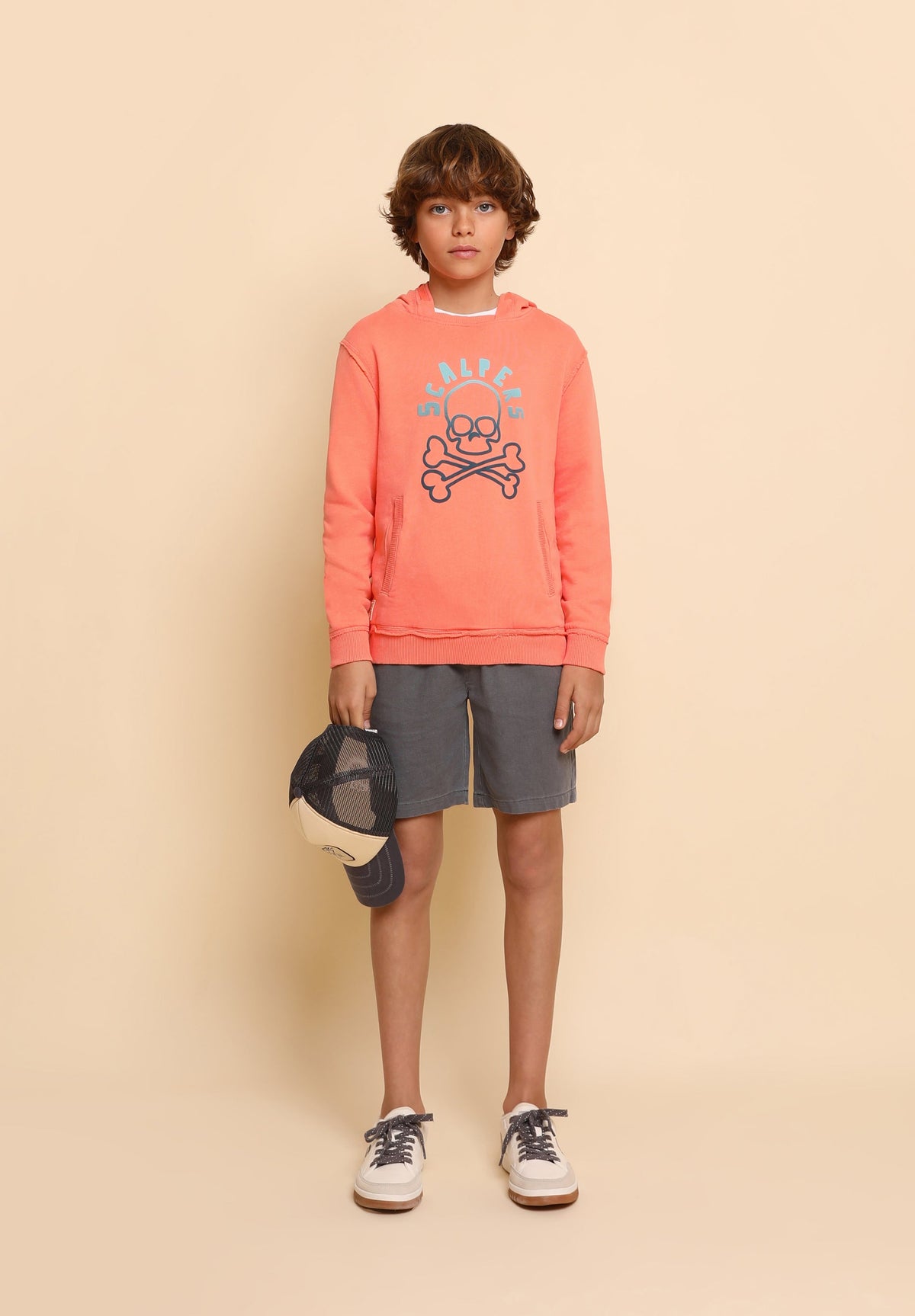SUDADERA LAVADA PRINT FLÚOR