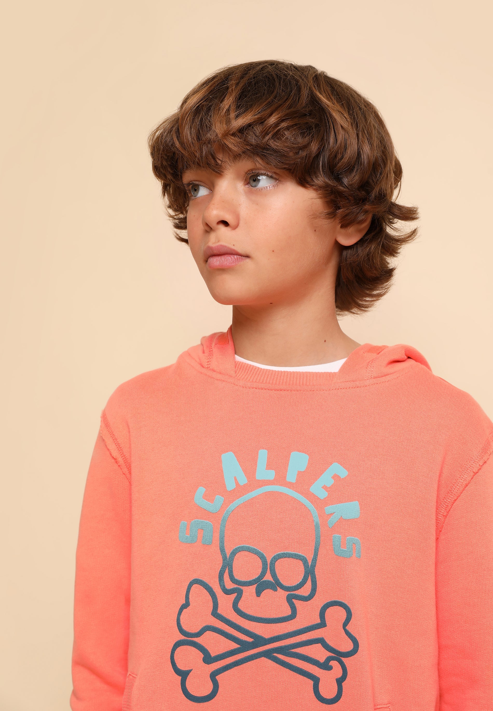 SUDADERA LAVADA PRINT FLÚOR