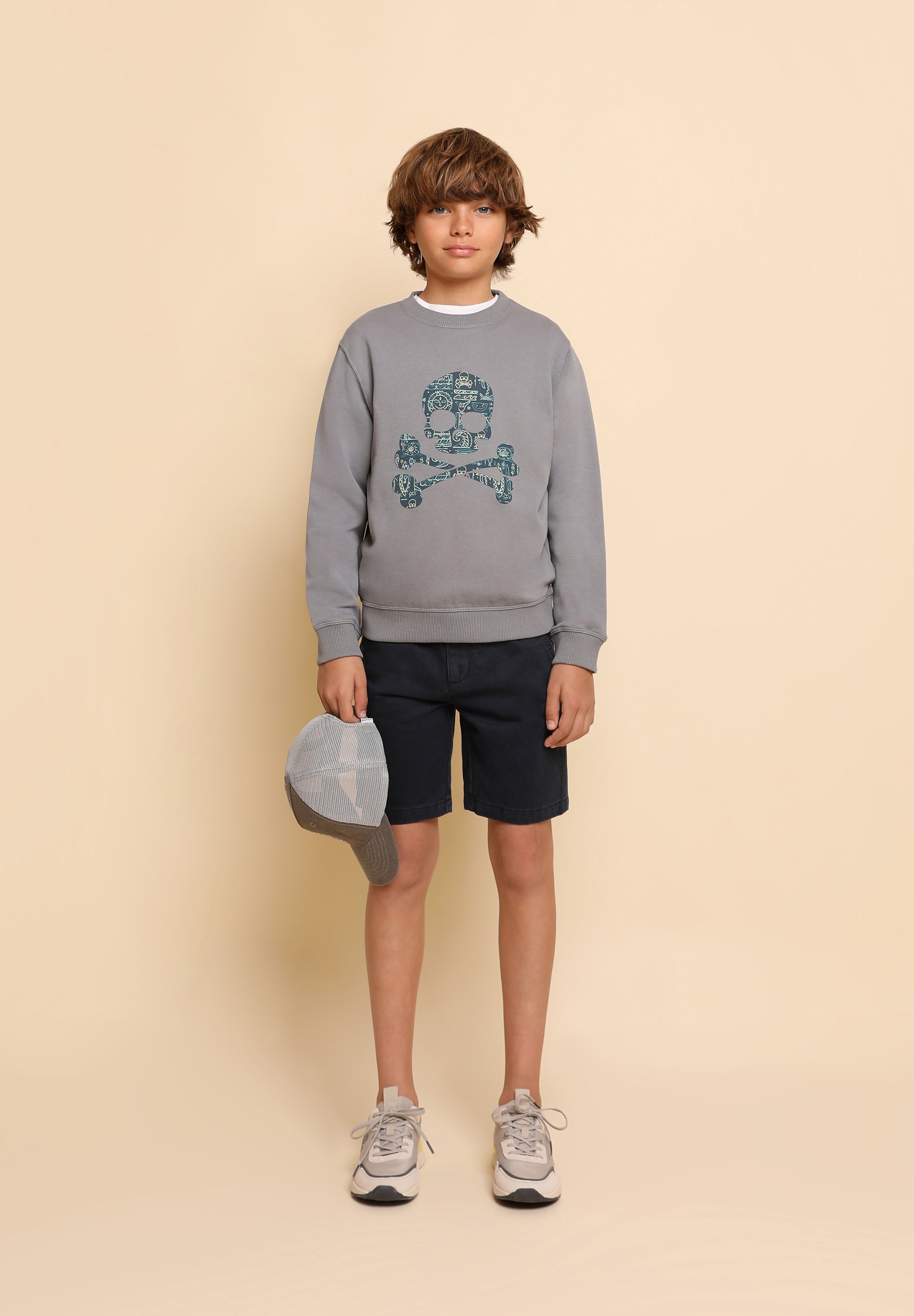 SUDADERA CALAVERA ÉTNICA