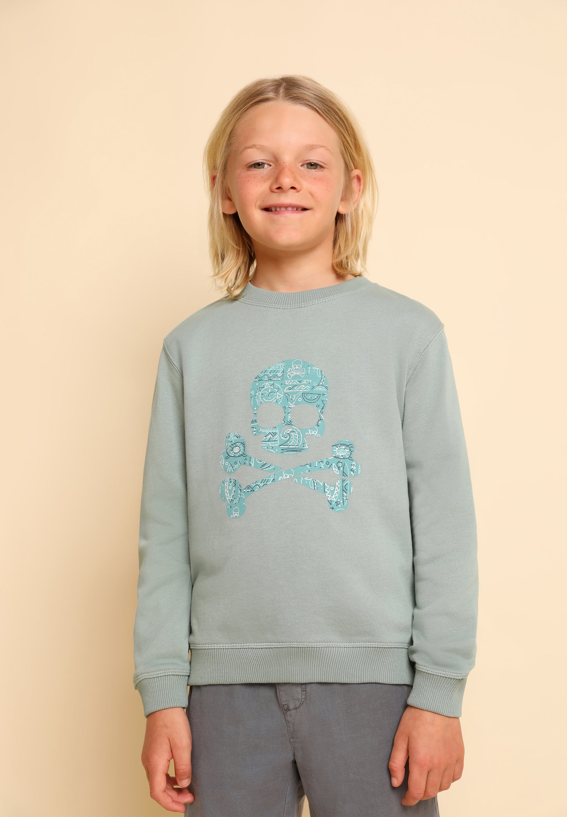 SUDADERA CALAVERA ÉTNICA