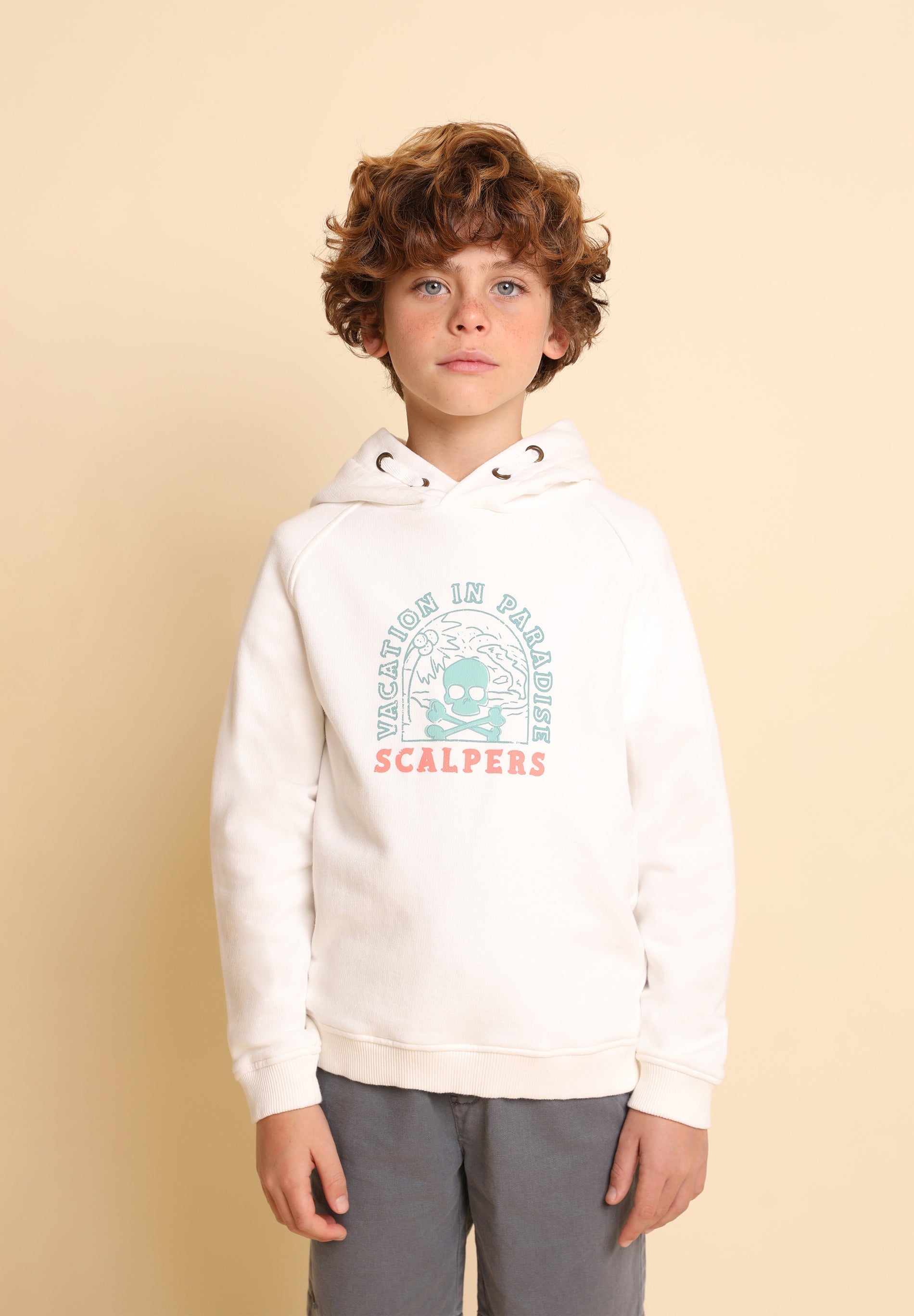 SUDADERA CAPUCHA PRINT FRONTAL
