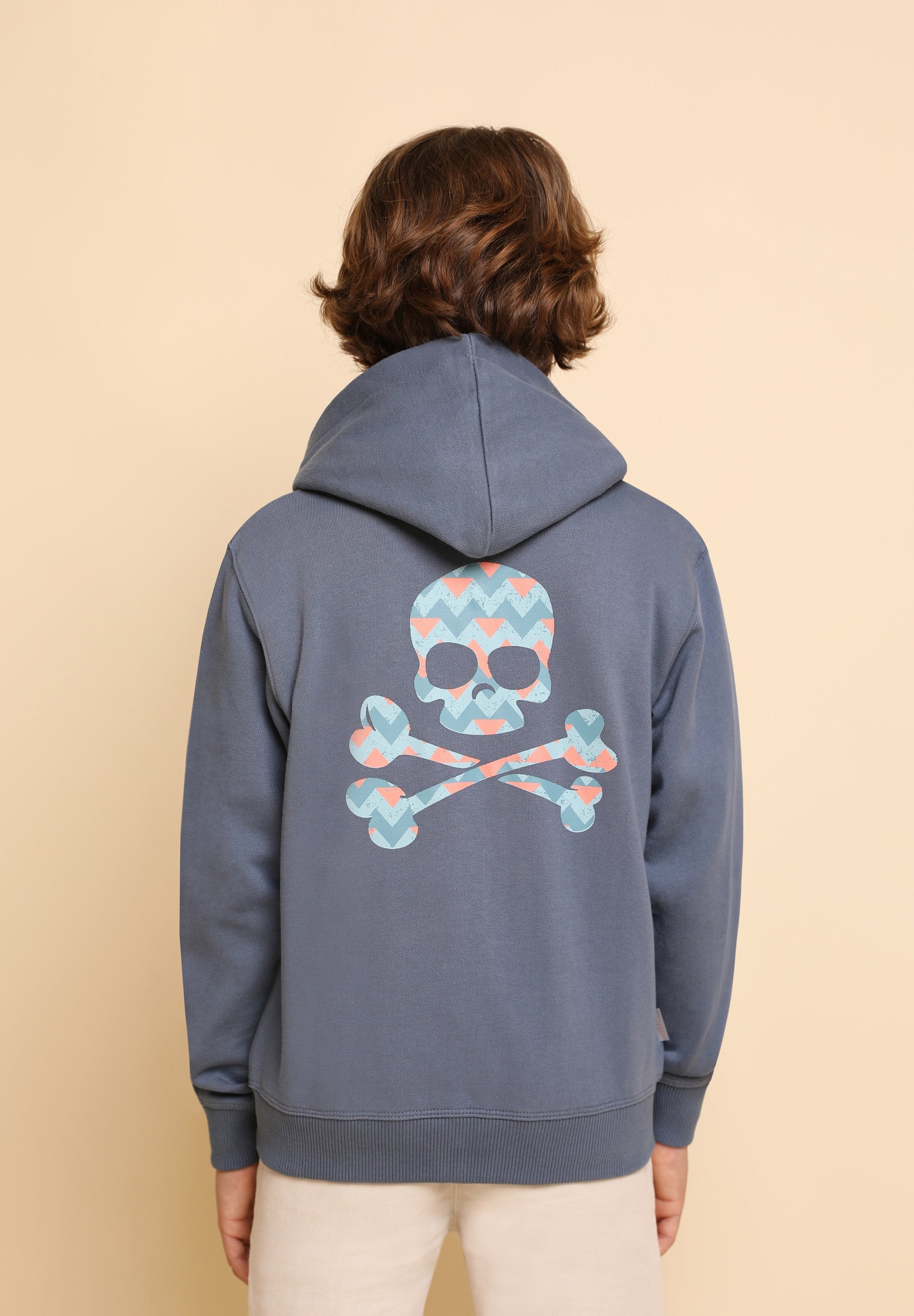 SUDADERA CALAVERA ZIGZAG