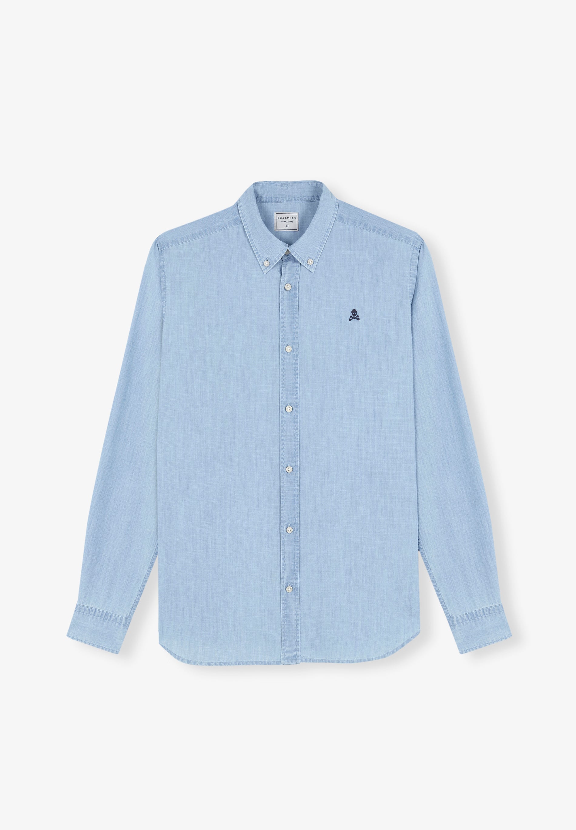 CAMISA DENIM CUELLO BOTONES