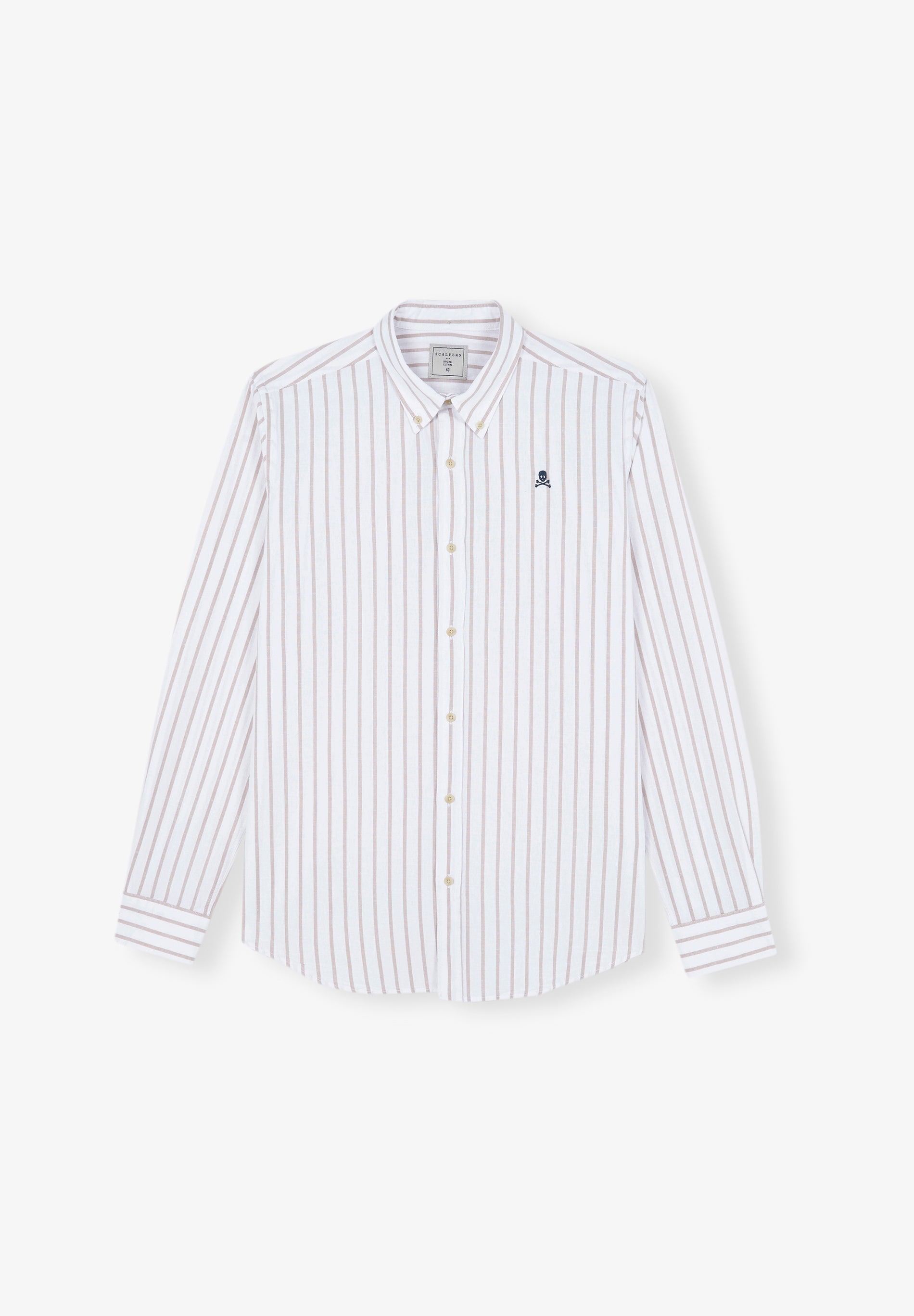 CAMISA RAYAS CUELLO BOTONES