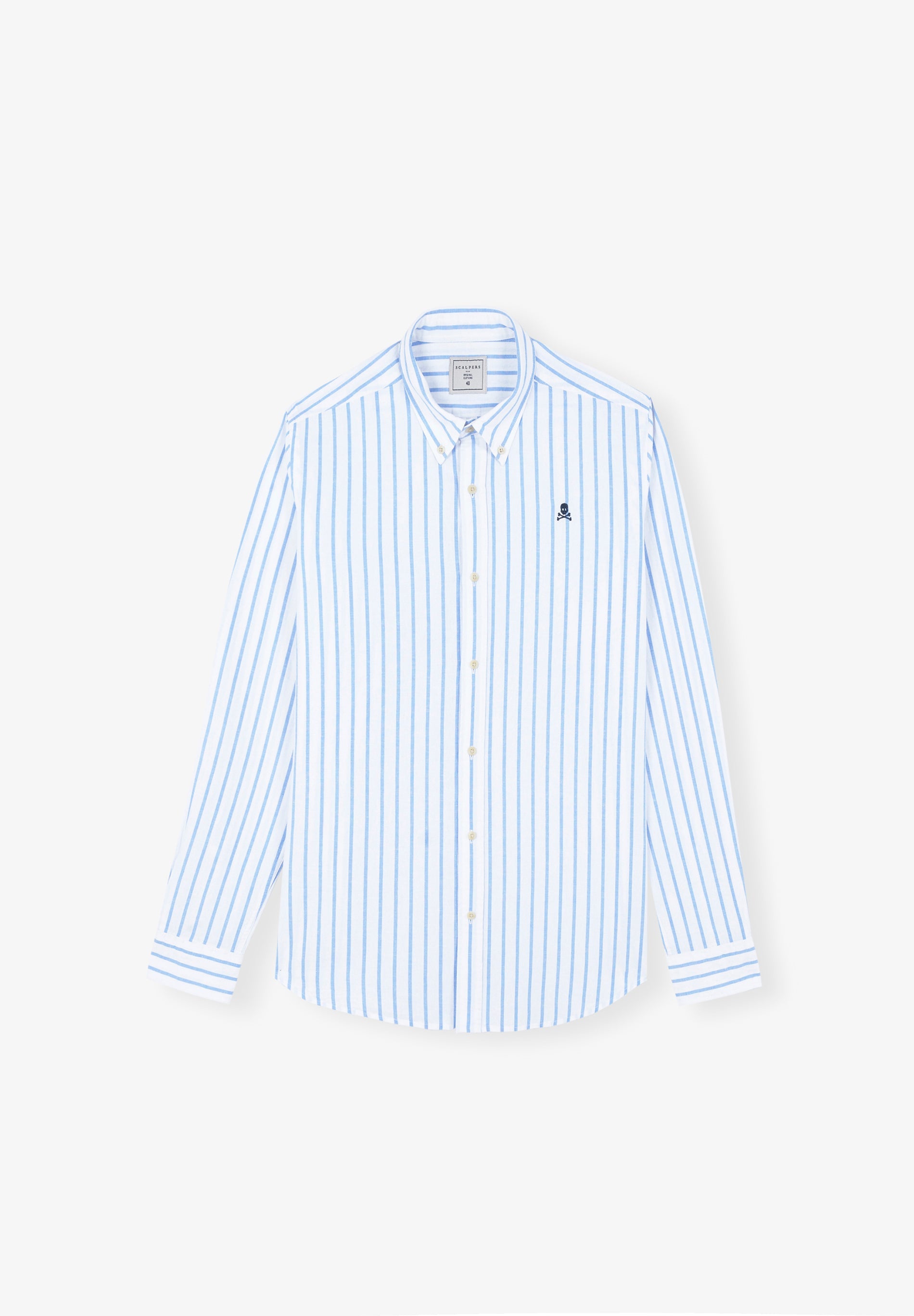 CAMISA RAYAS CUELLO BOTONES