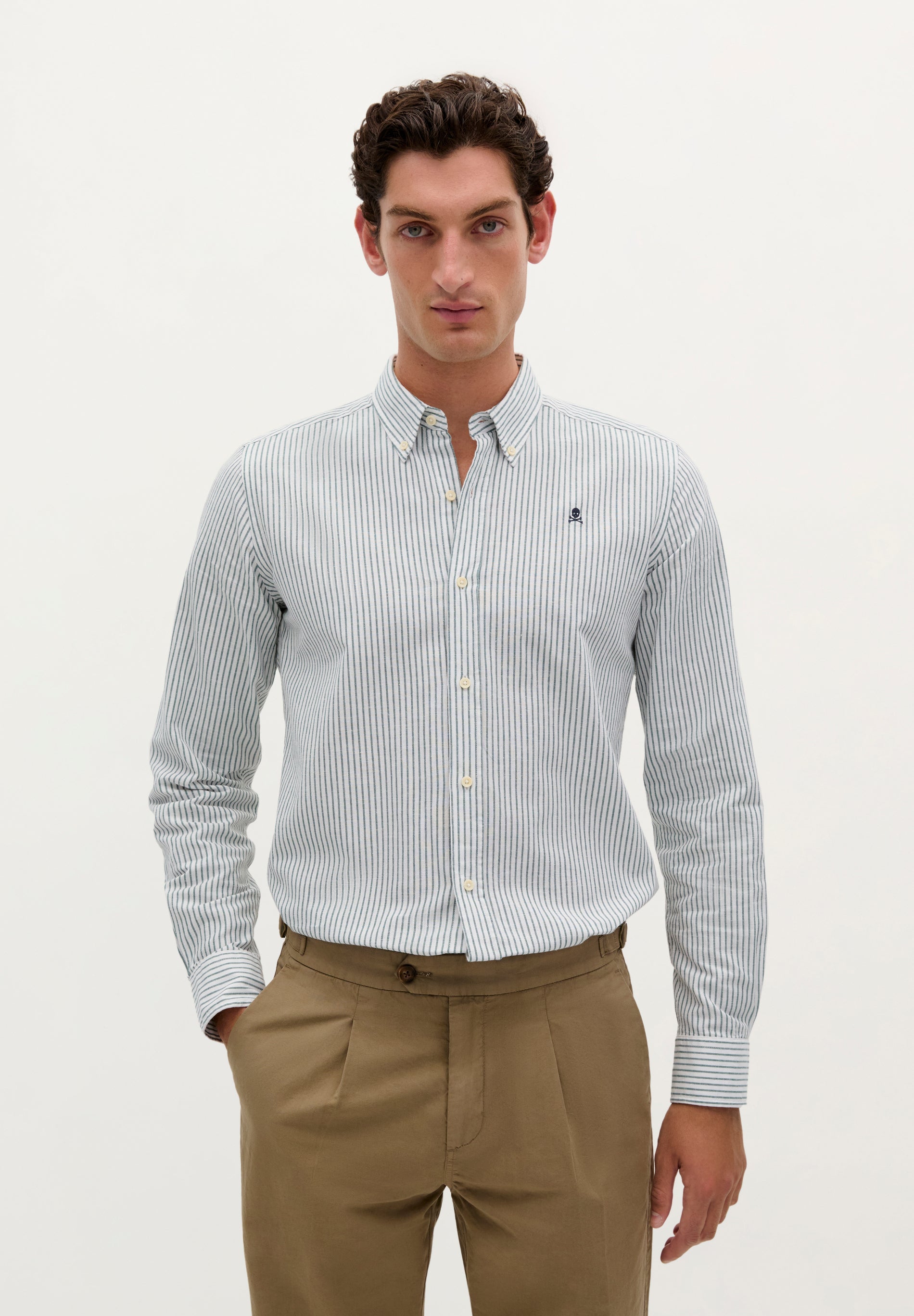 CAMISA RAYAS CALAVERA CONTRASTE