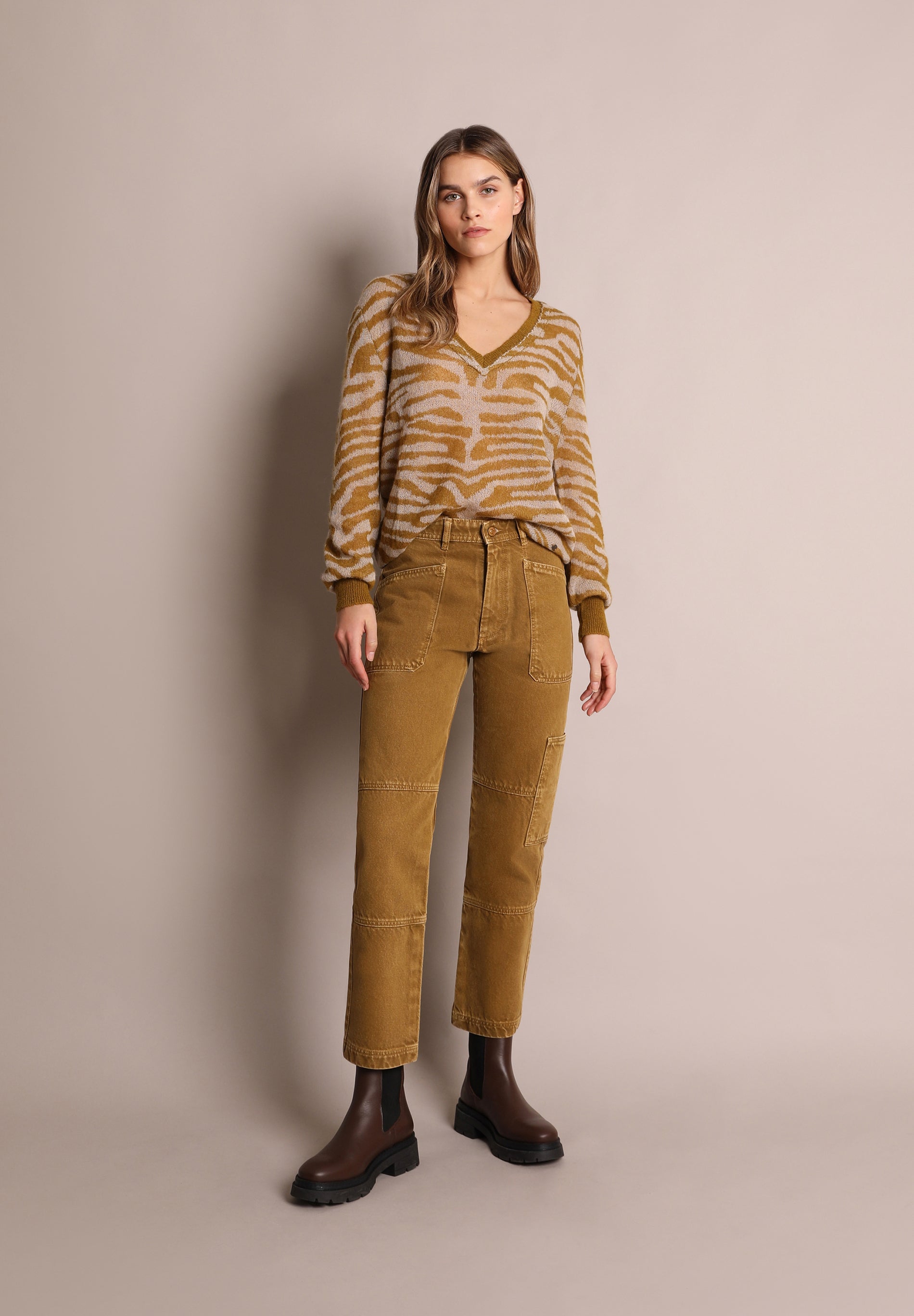 PANTALÓN DENIM CARGO