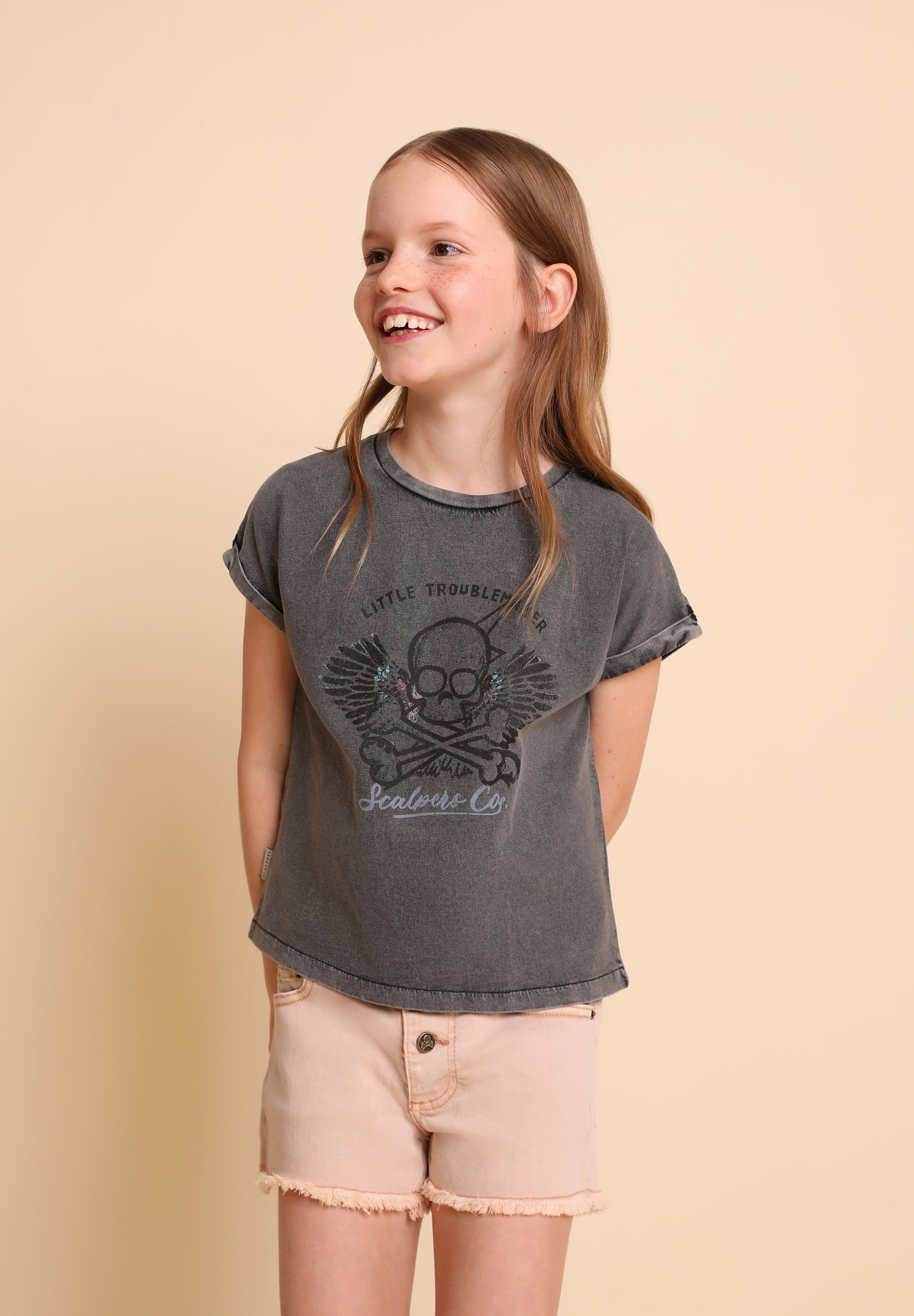 CAMISETA LAVADA LOGO
