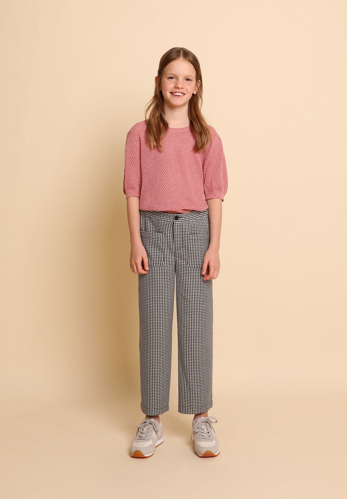 PANTALÓN MINI VICHY BOLSILLOS