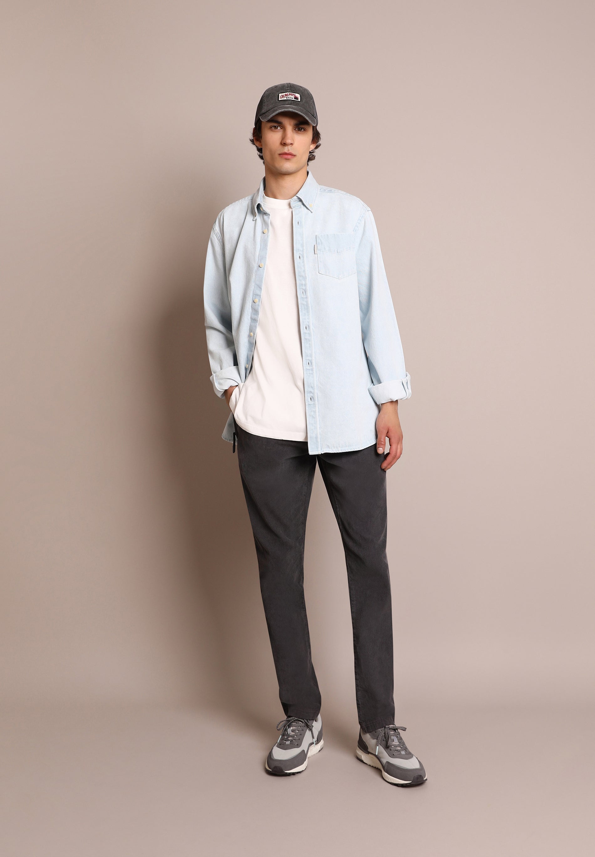 CAMISA DENIM BOLSILLO LAVADA