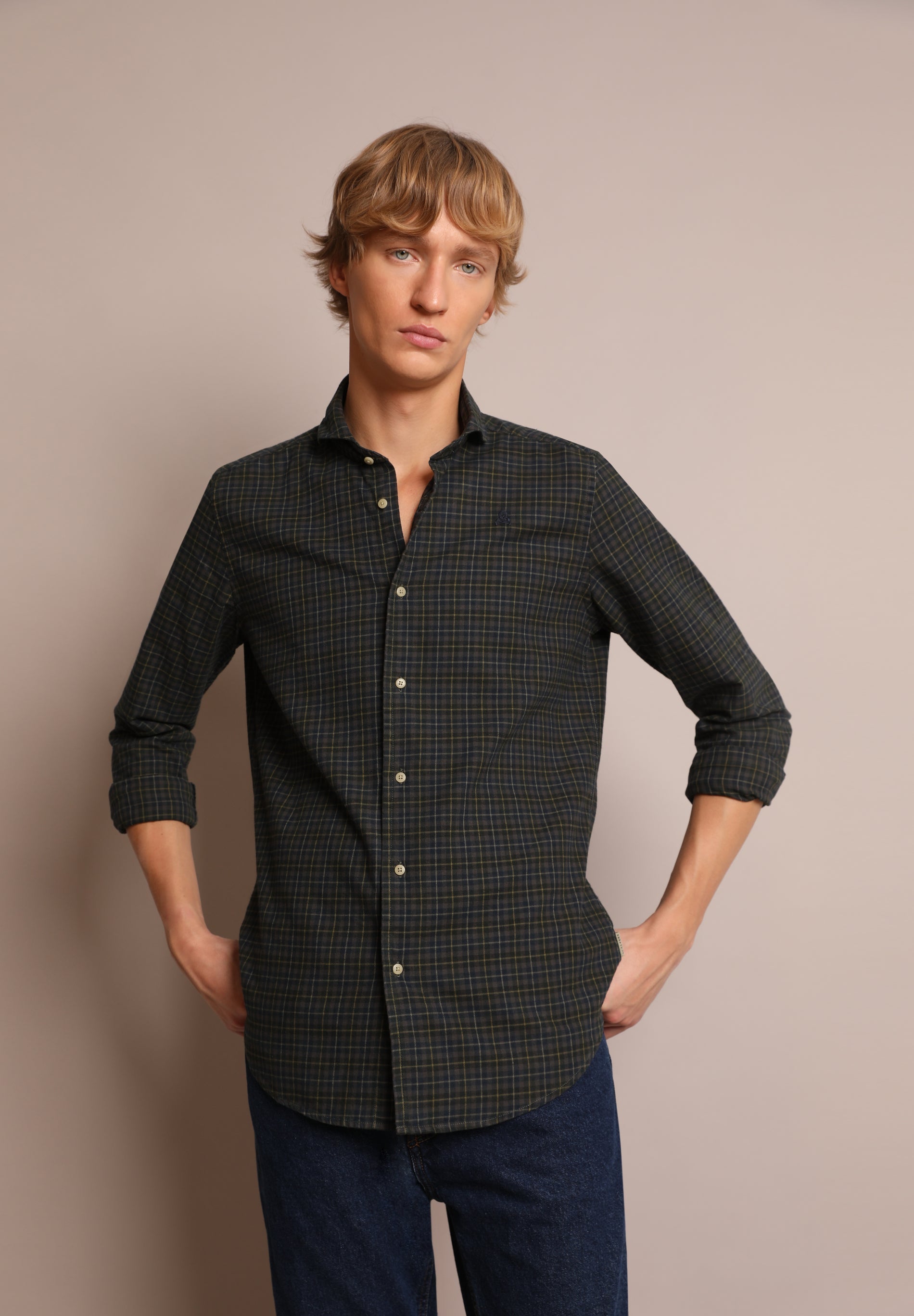 CAMISA CUADROS MINI CALAVERA