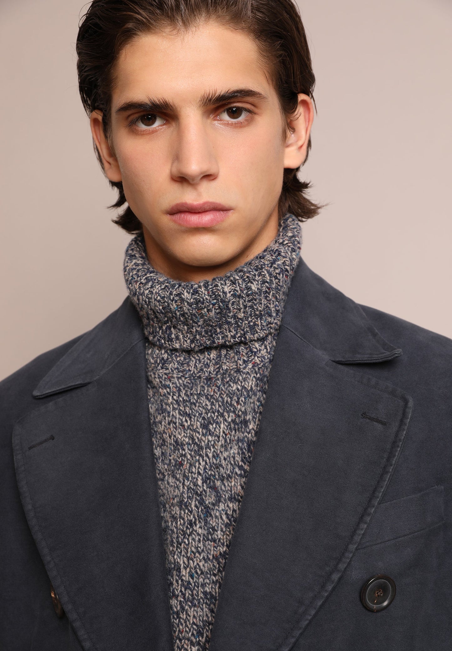 ABRIGO CRUZADO TACTO PEACH