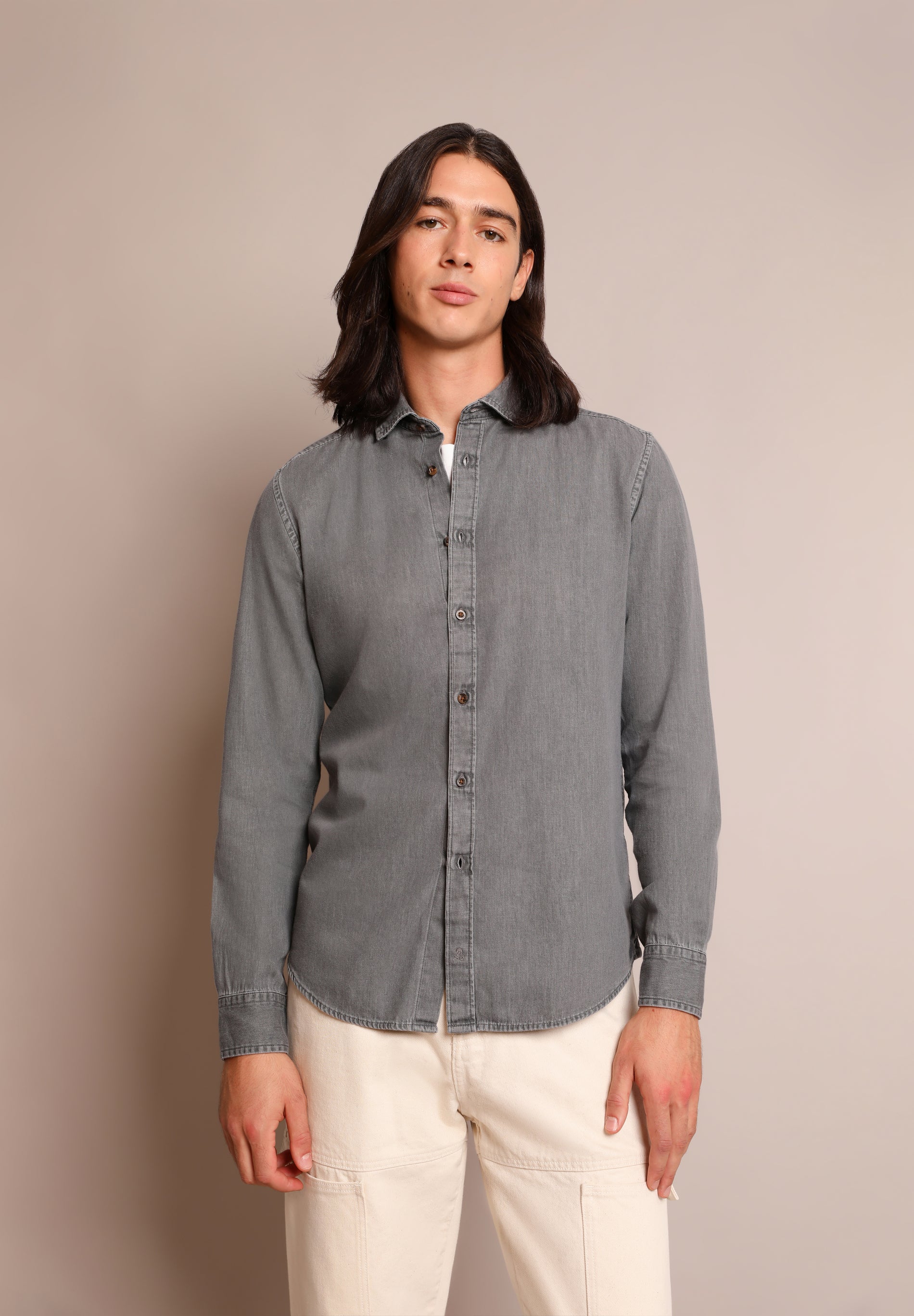 CAMISA DENIM LAVADA