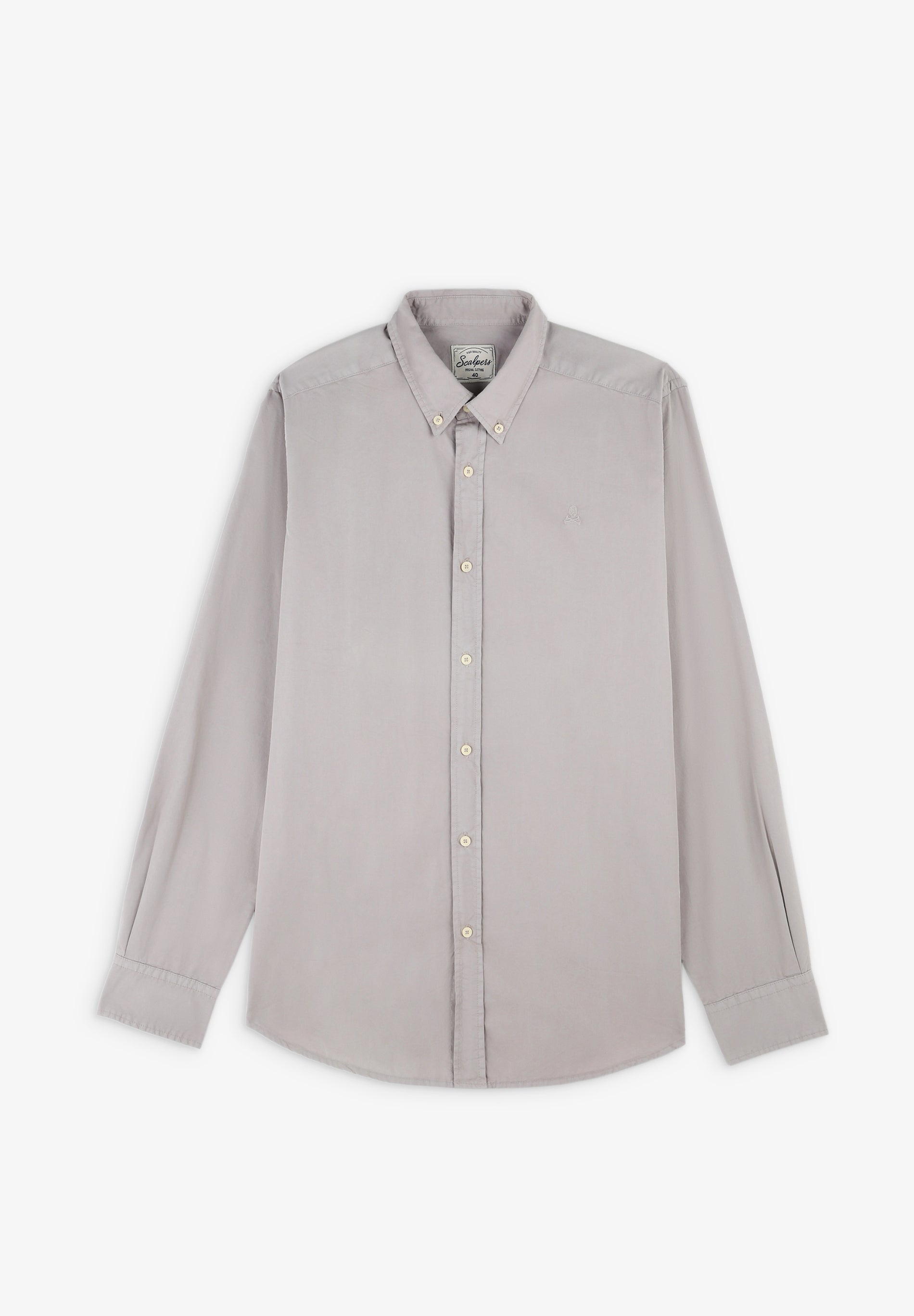 CAMISA CUELLO BOTONES CALAVERA CONTRASTE