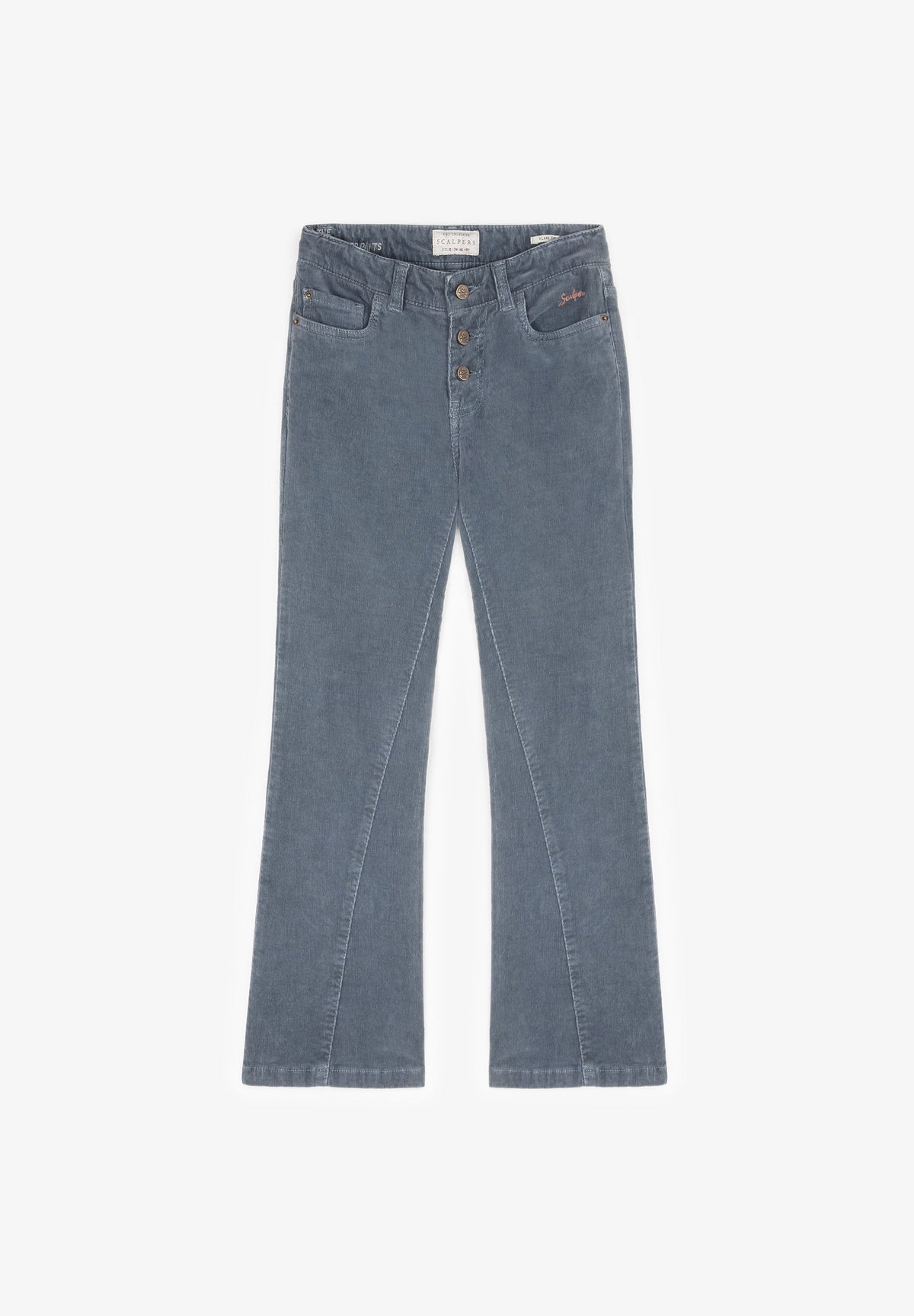 PANTALÓN FLARE PANA BOTONES