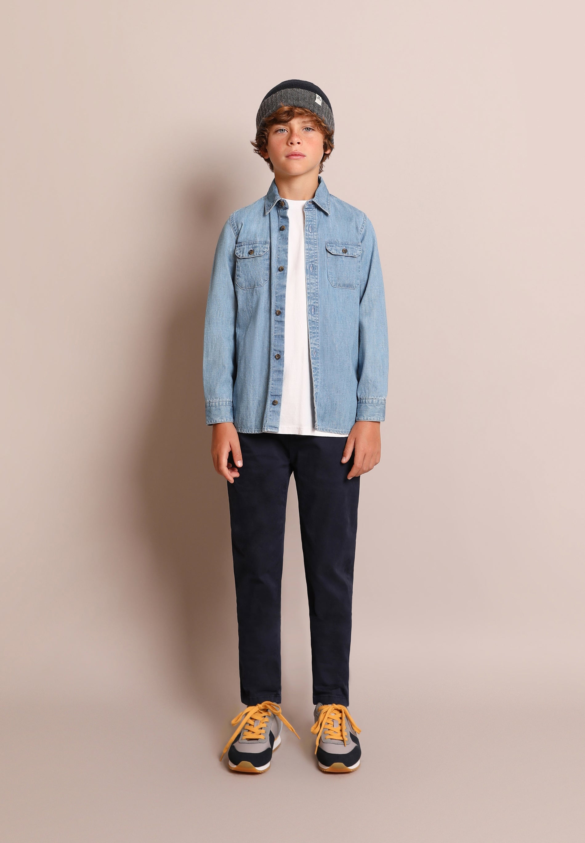 CAMISA BOLSILLOS DENIM