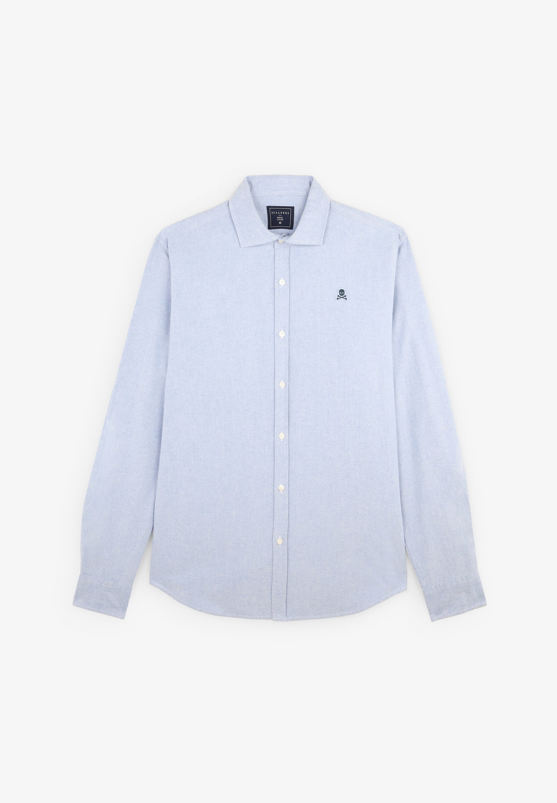 CAMISA OXFORD CALAVERA CONTRASTE