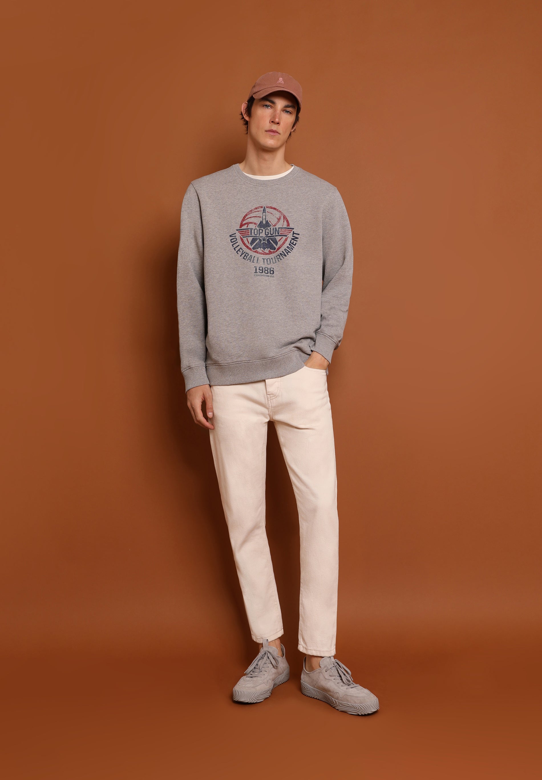 SUDADERA LOGO FRONTAL TOP GUN