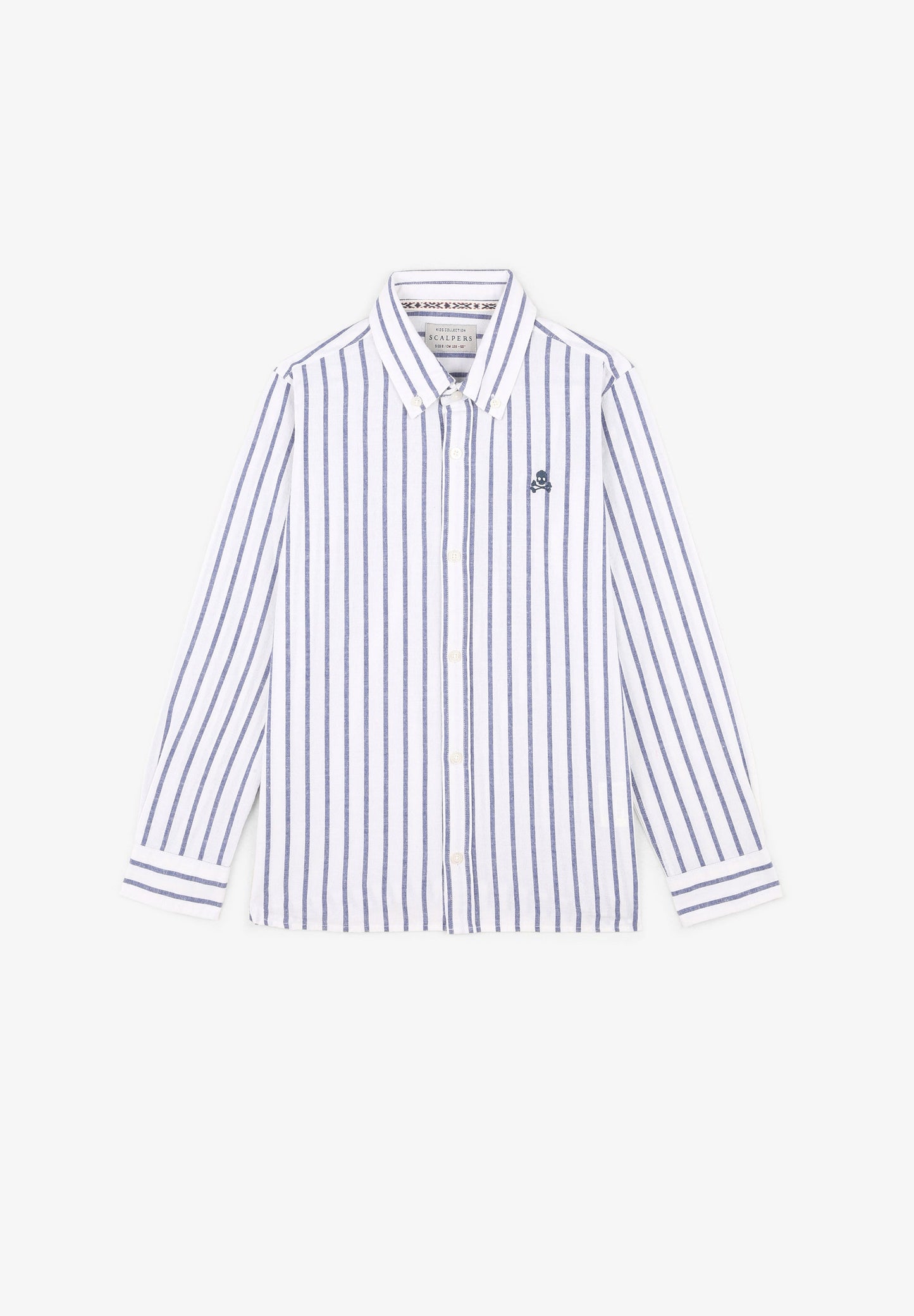 CAMISA RAYAS CUELLO BOTONES