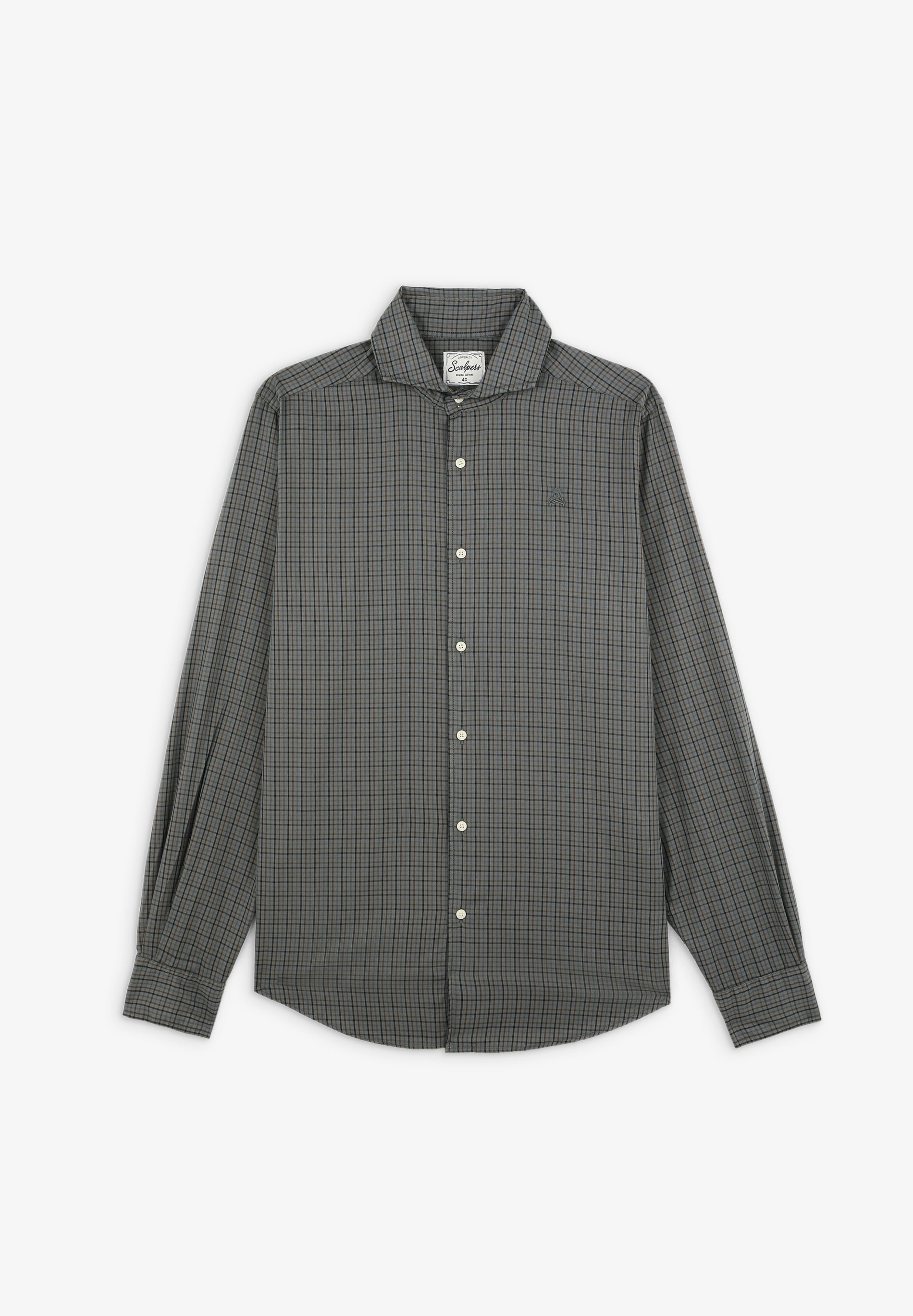 CAMISA CUADROS CALAVERA TONO