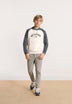 SUDADERA PRINT FRONTAL CAPUCHA