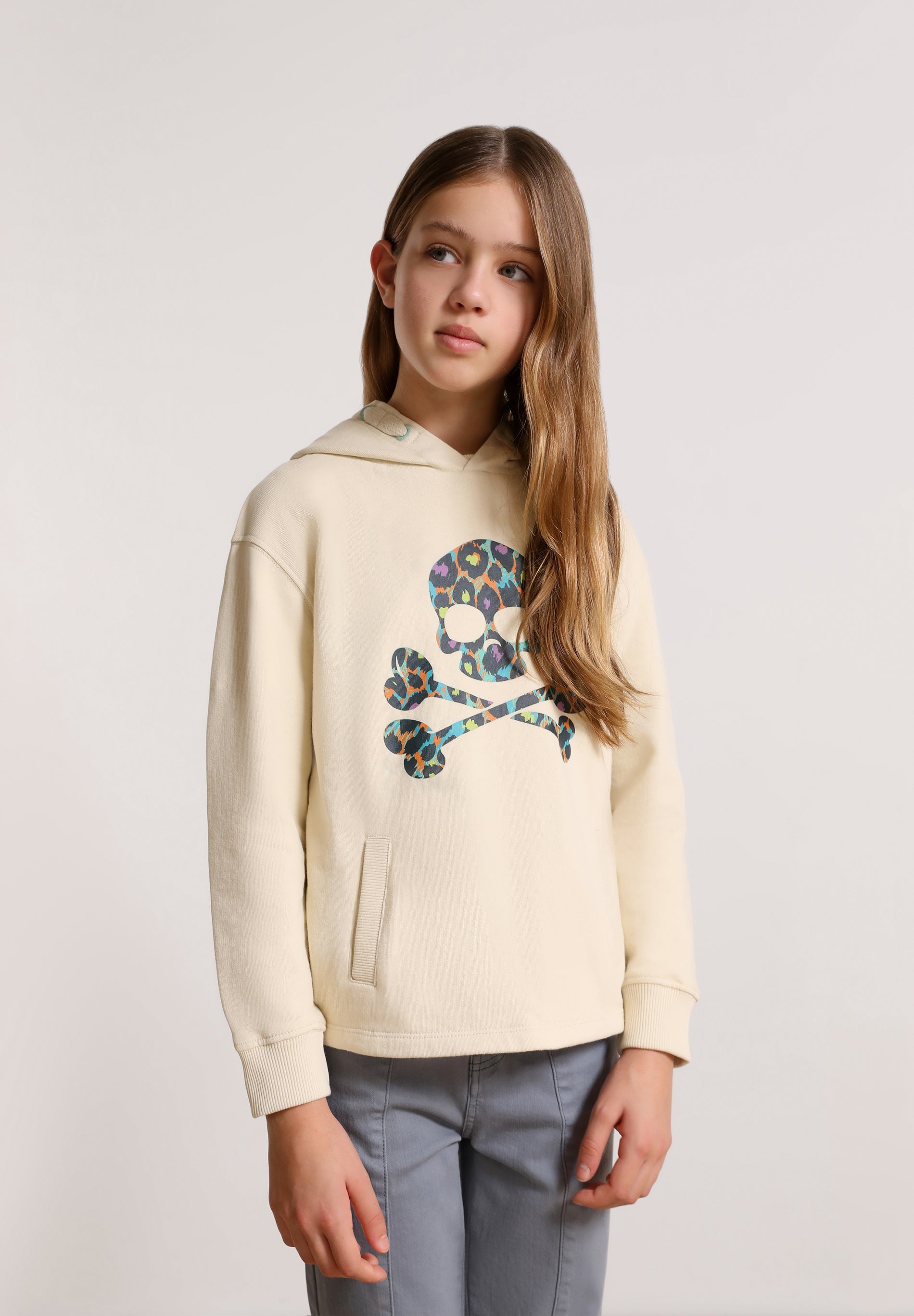 SUDADERA CALAVERA ANIMAL PRINT