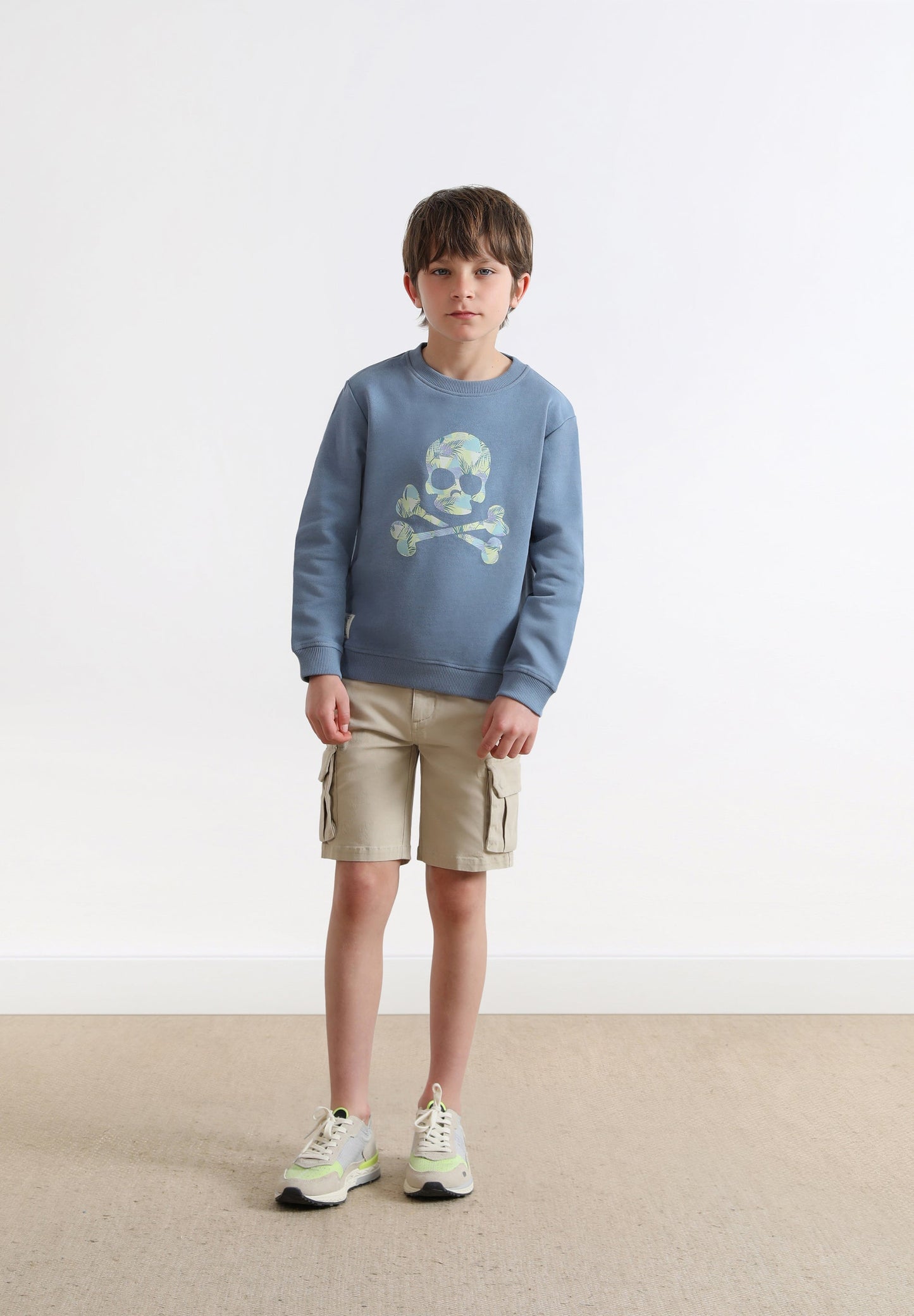 SUDADERA CALAVERA MULTICOLOR