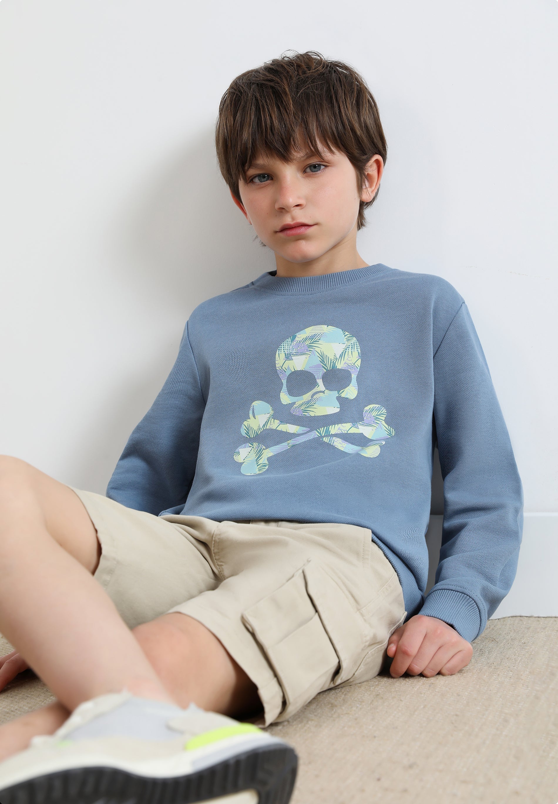 SUDADERA CALAVERA MULTICOLOR